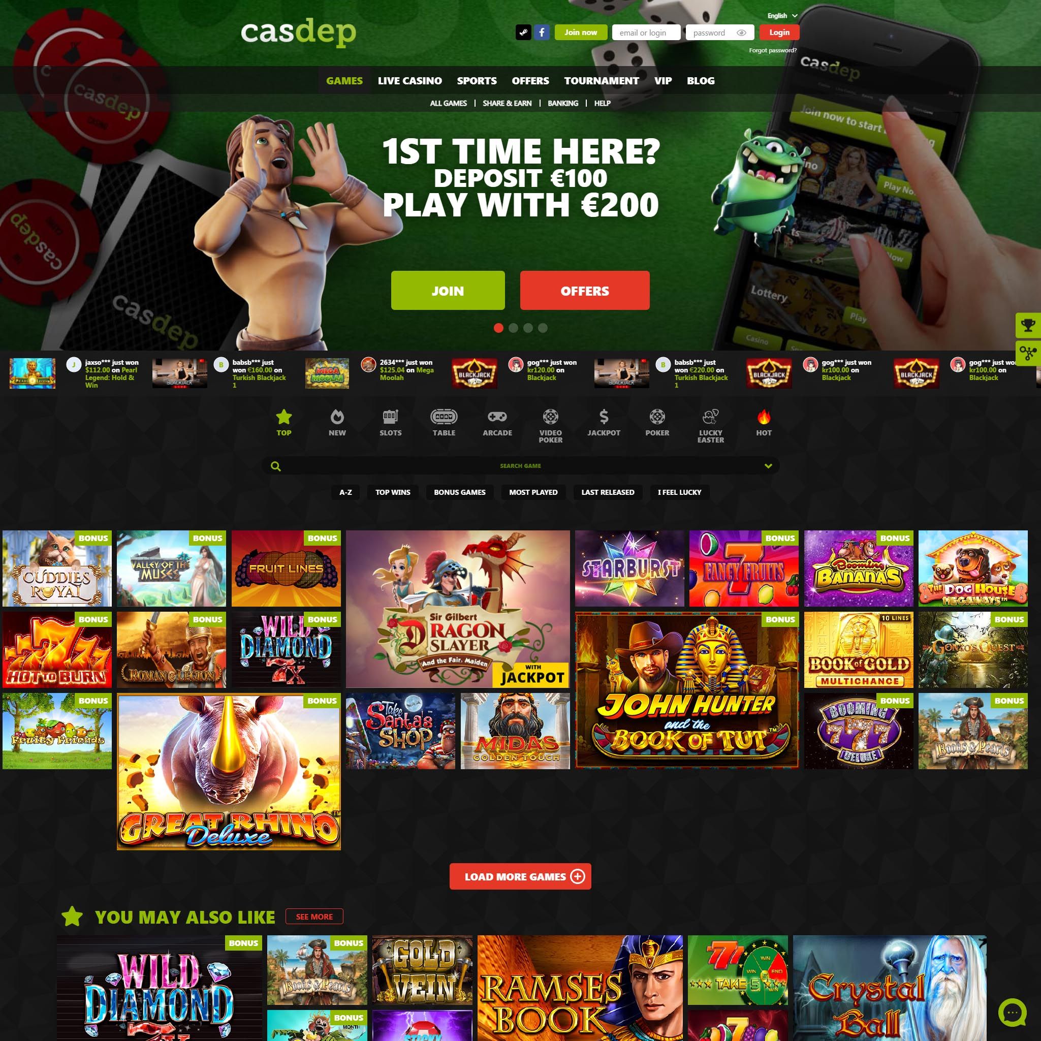 Pelaa netticasino Casdep voittaaksesi oikeaa rahaa – oikean rahan online casino! Vertaa kaikki nettikasinot ja löydä parhaat casinot Suomessa.