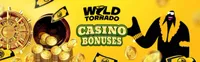 wild tornado offers welcome bonus package with first deposit bonus and free spins included-logo