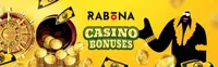 rabona casino offers welcome package with deposit bonus and free spins for new players-logo