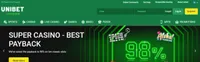 unibet casino lobby For the ultimate Casino experience, check Unibet today and enjoy all the casino classics, including slots, Blackjack, Roulette and Baccarat-logo