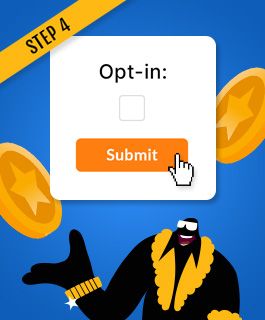 Opt in in to 100 free spin bonus