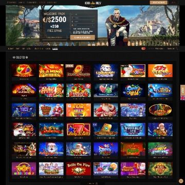 King Billy Casino game catalogue