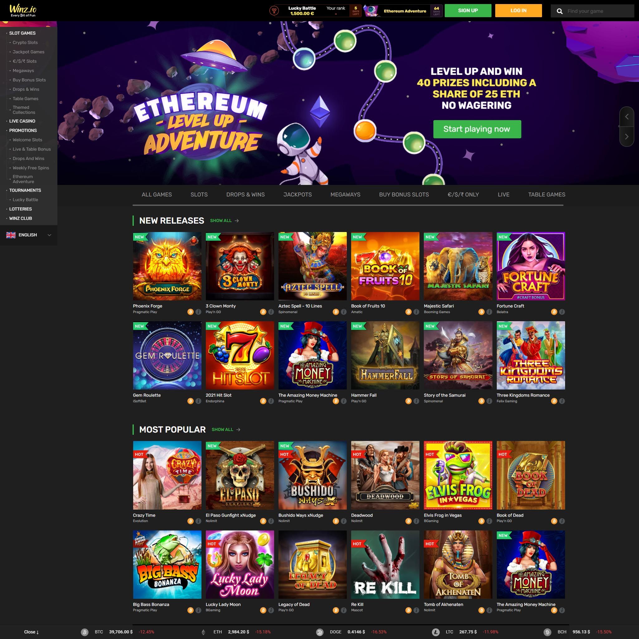 Suomalaiset nettikasinot tarjoavat monia hyötyjä pelaajille. Winz Casino on suosittelemamme nettikasino, jolle voit lunastaa bonuksia ja muita etuja.