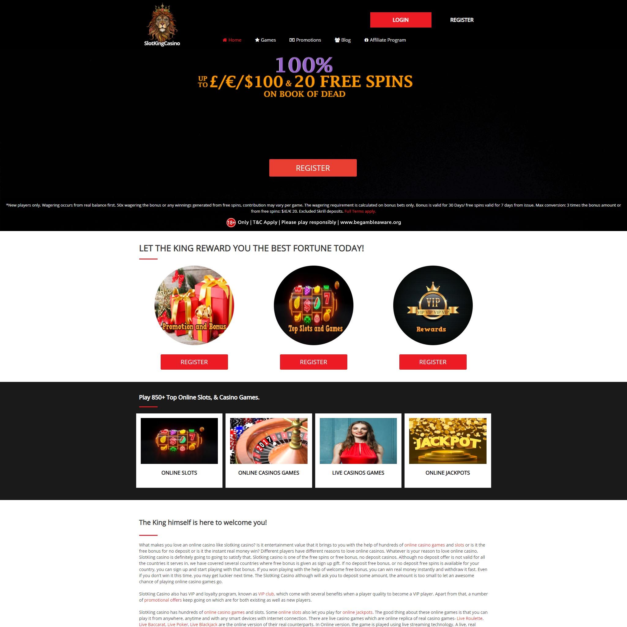 Slotking Casino review by Mr. Gamble