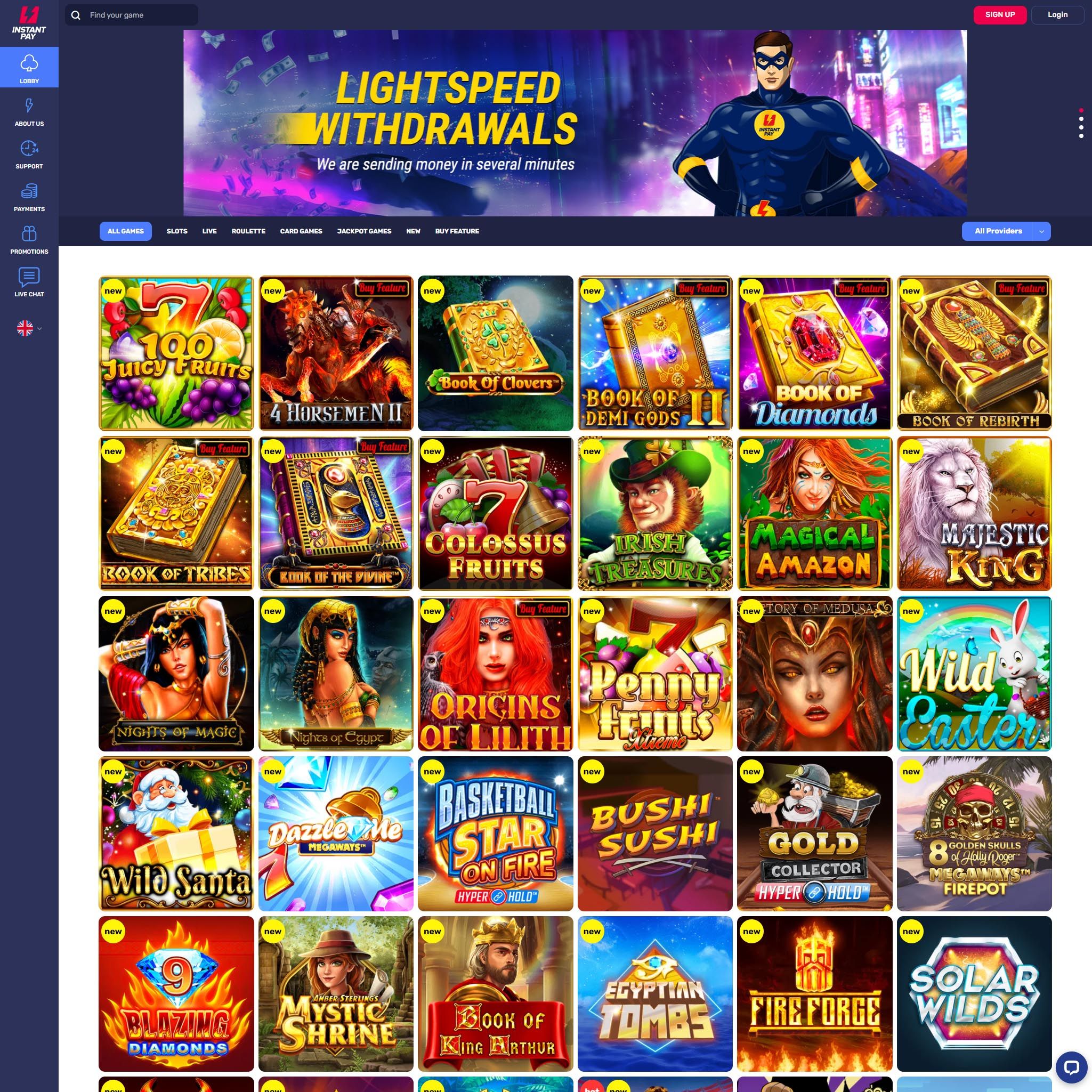 InstantPay Casino review by Mr. Gamble