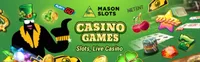 mason slots casino games mason slots offers various casino games like slots, live casino games like blackjack, baccarat and roulette-logo