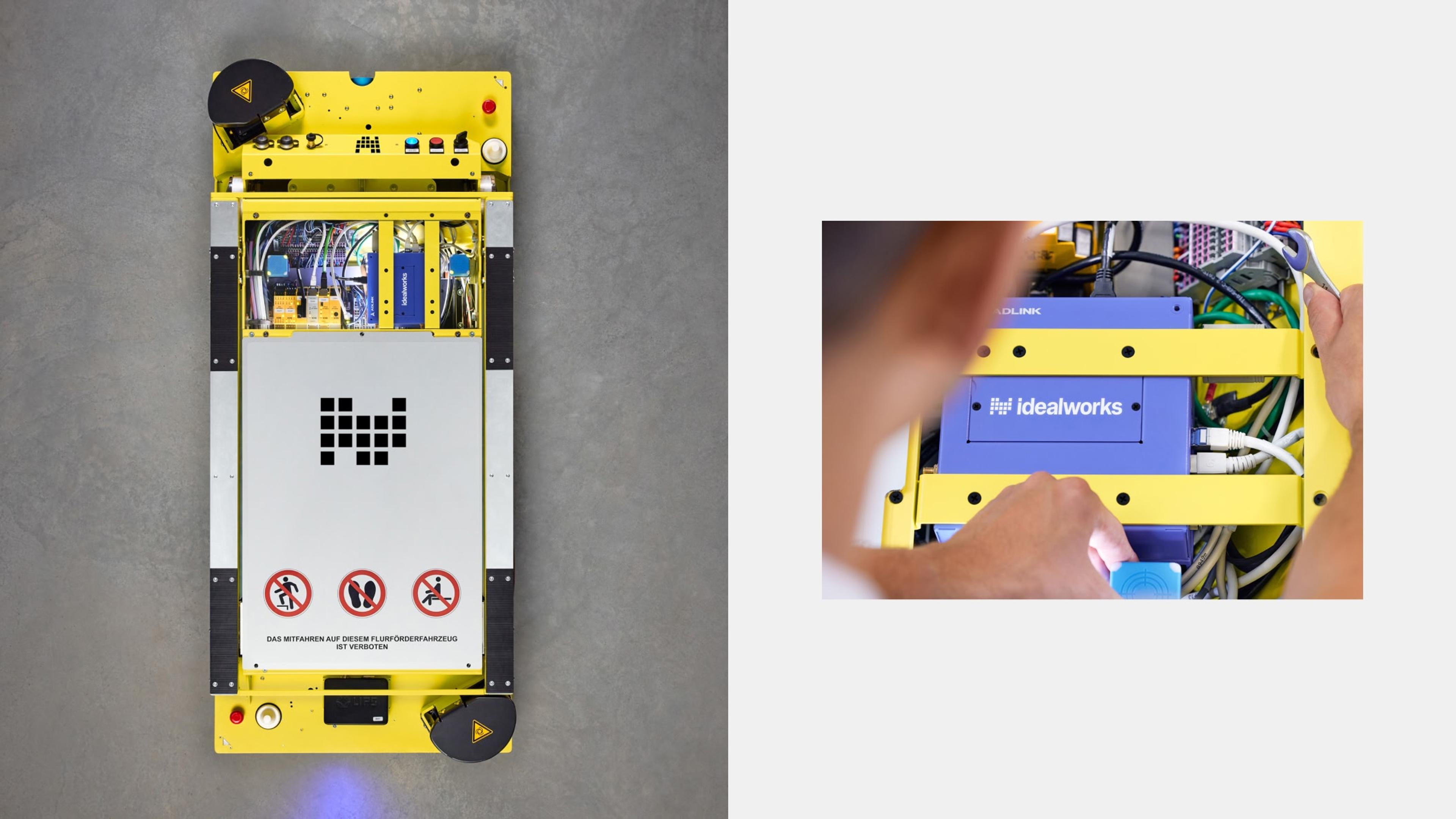 Photos of Idealworks robots