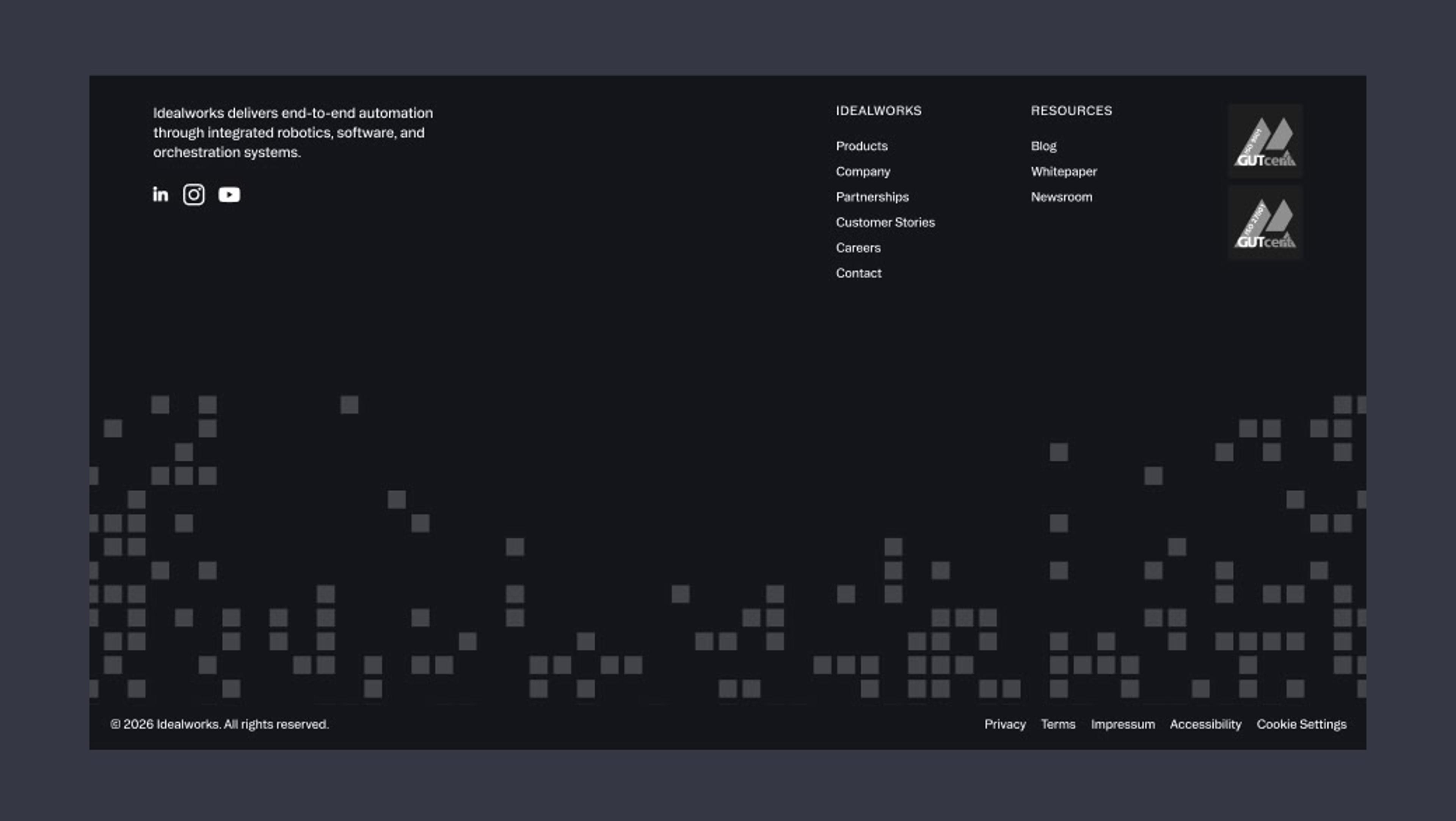 Example of a grid of nodes used as texture