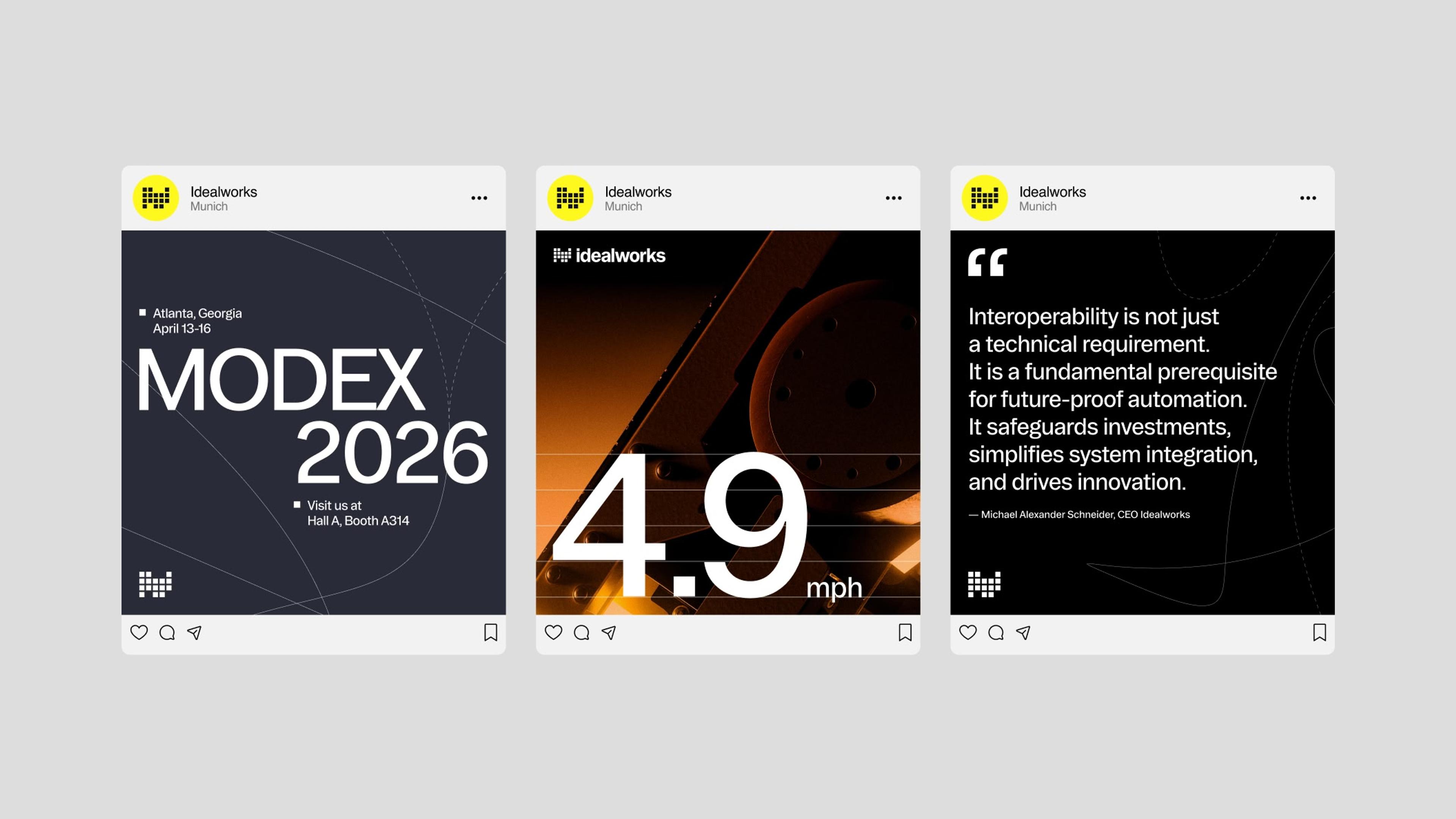 Examples of Idealworks instagram posts