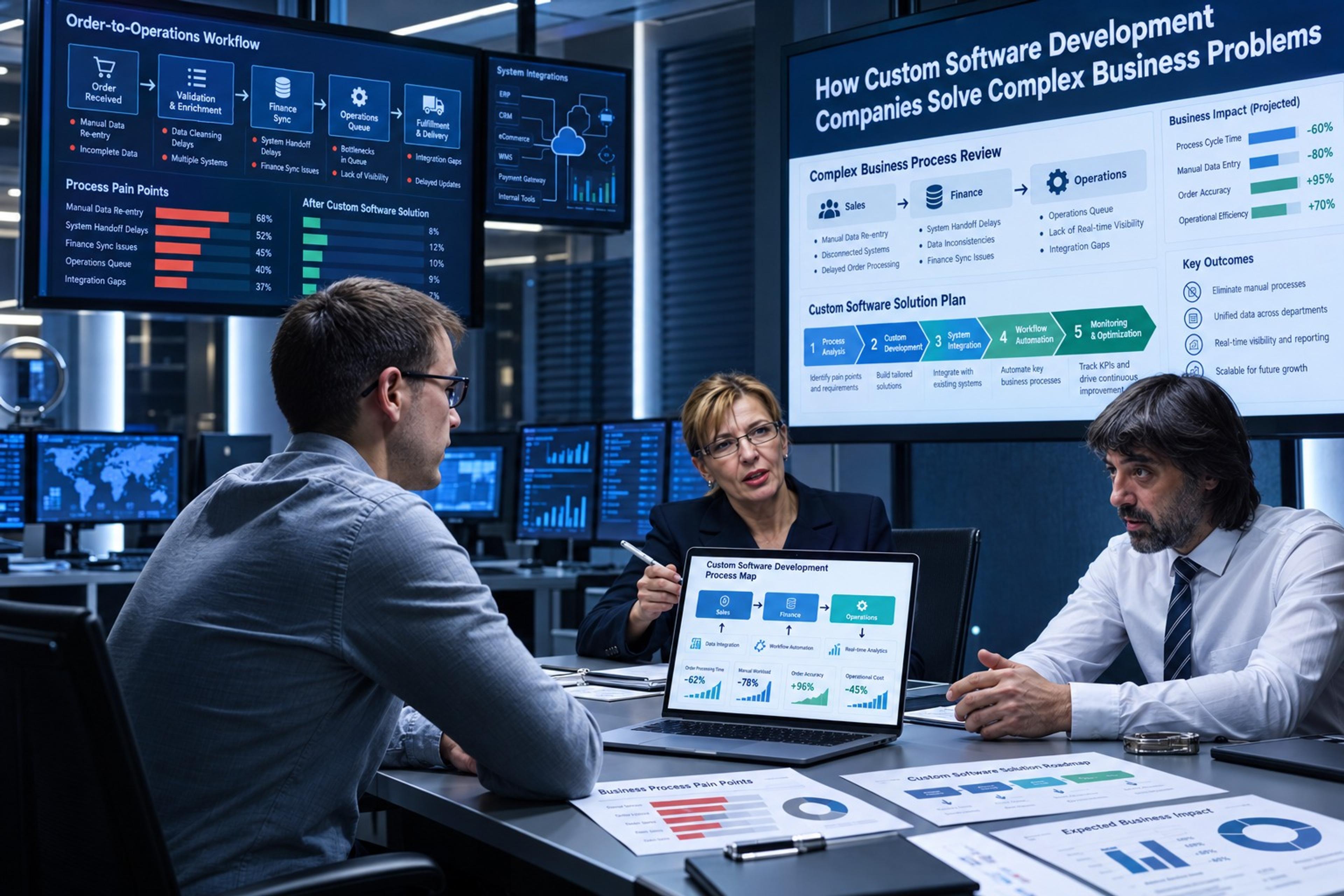 Custom Software Development Companies Solve Business Problems