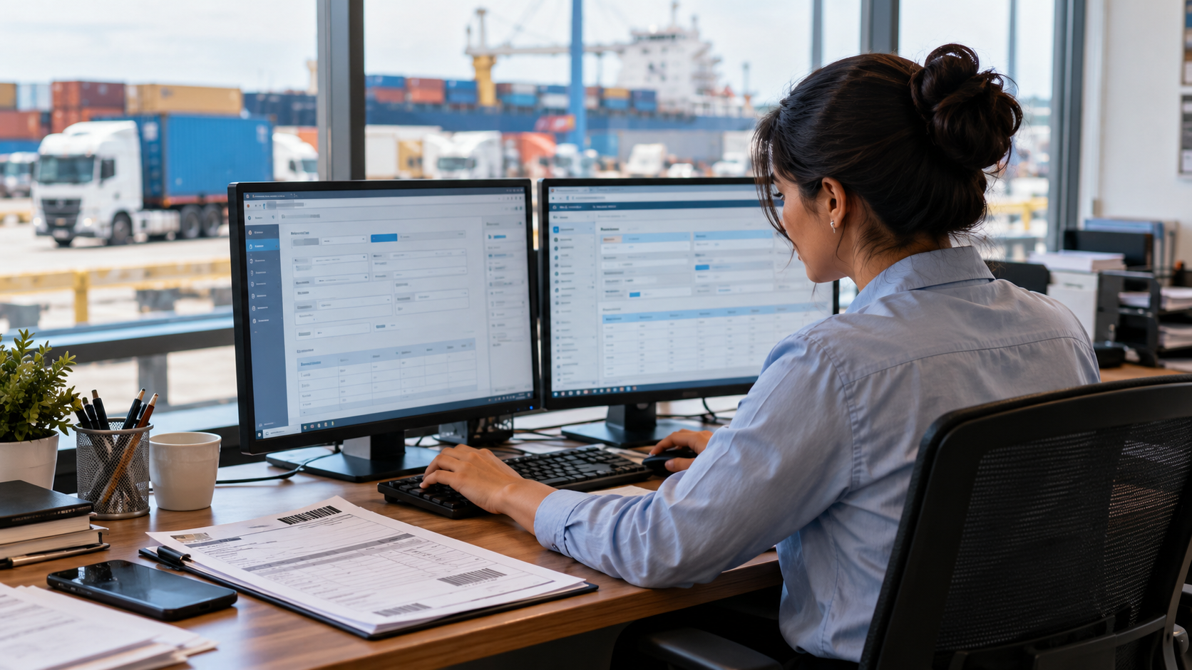 Transportation teams re-entering shipment data across disconnected logistics systems