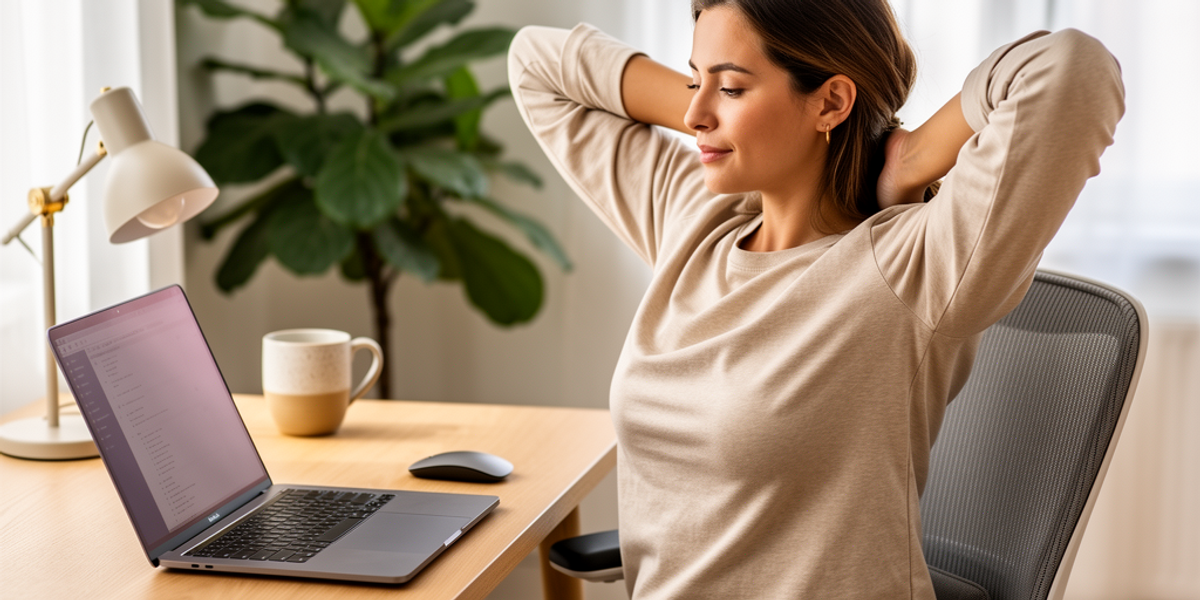 Desk Stretches to Ease Tension After Hours of Sitting: A Gentle Guide