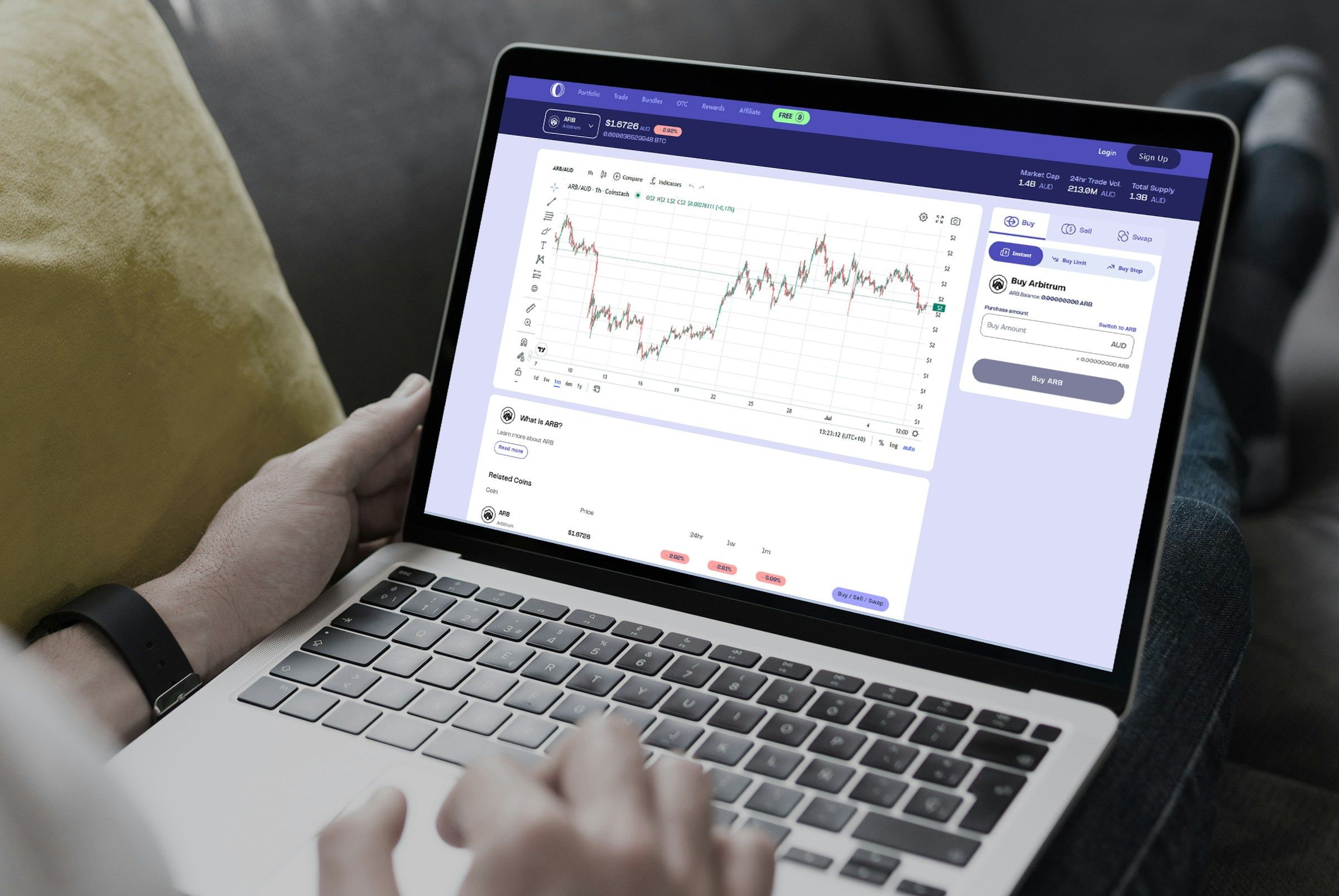 Person Trading - Best App for Crypto Day Trading