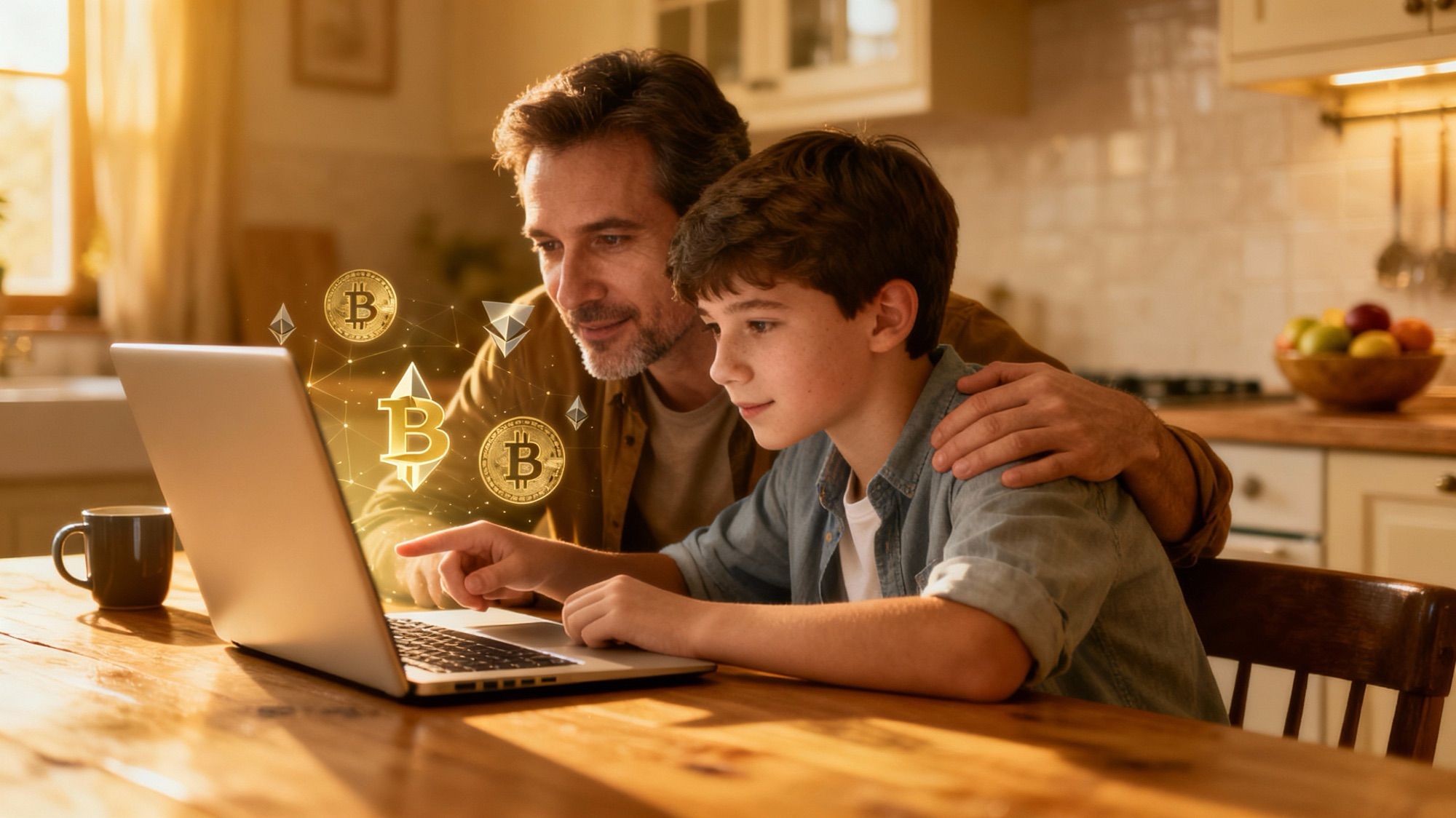 parent with child - How Old To Buy Crypto