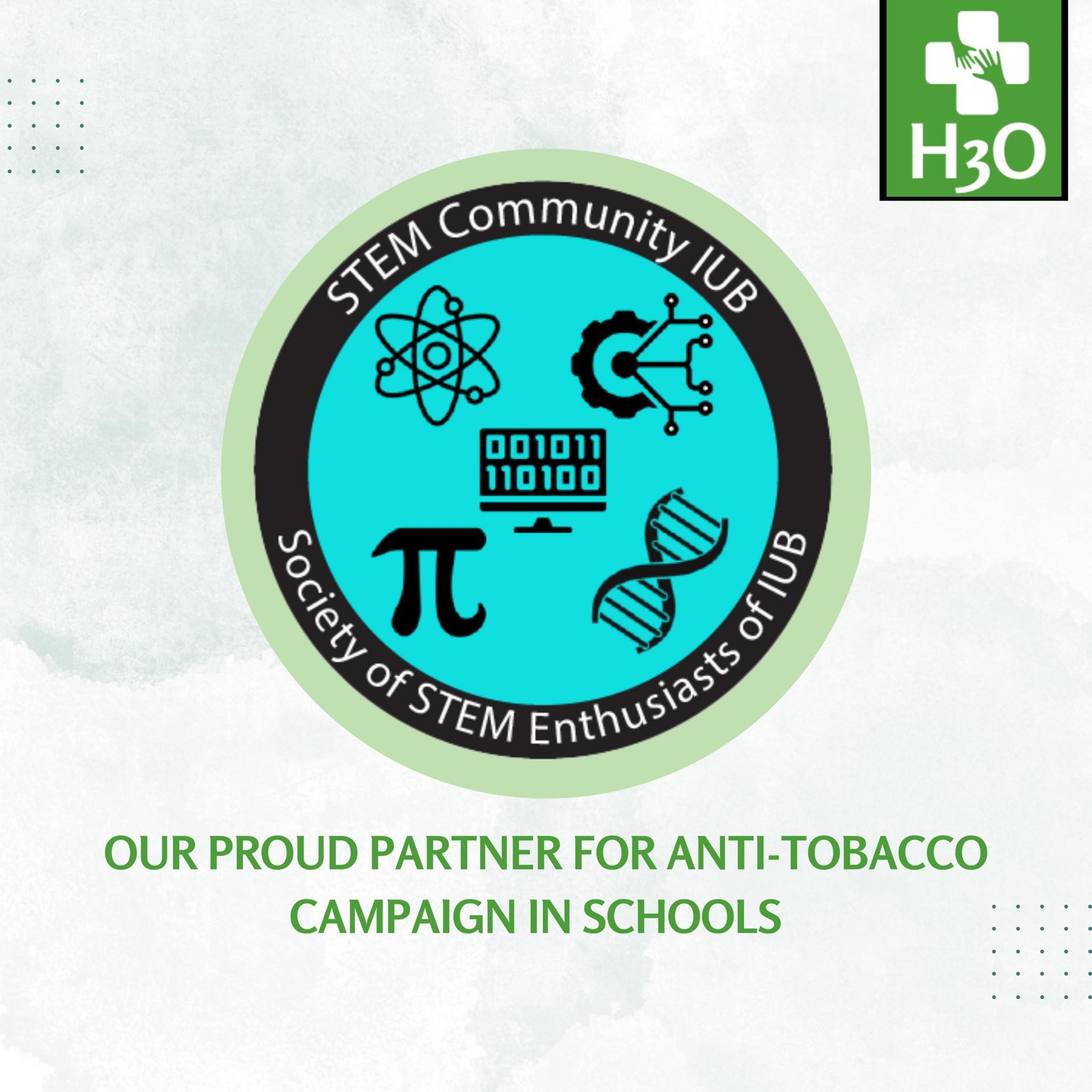 H3O Partners with STEMcIUB for Anti Tobacco Campaign