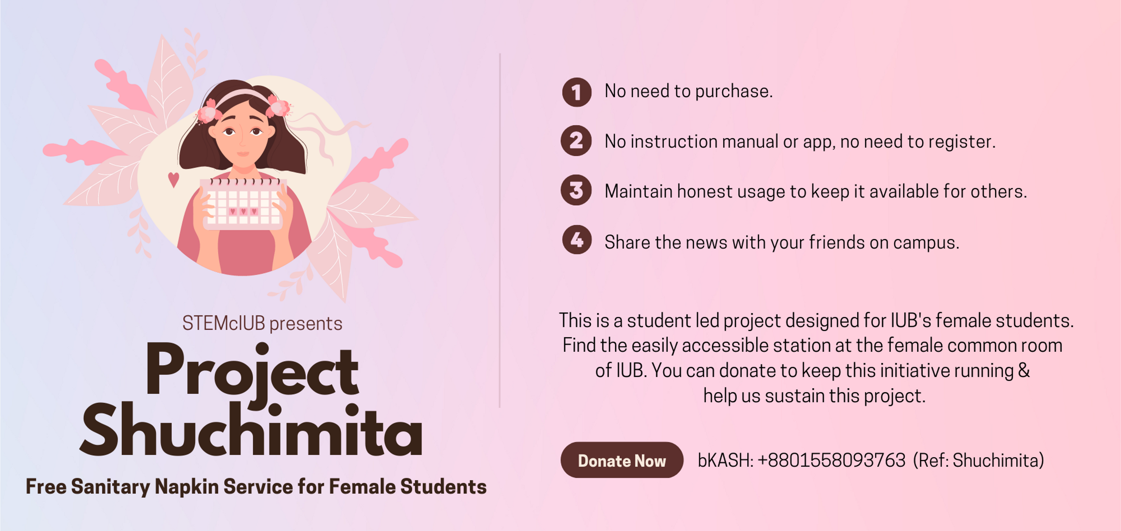 Project Shuchimita: Free Sanitary Napkin Service