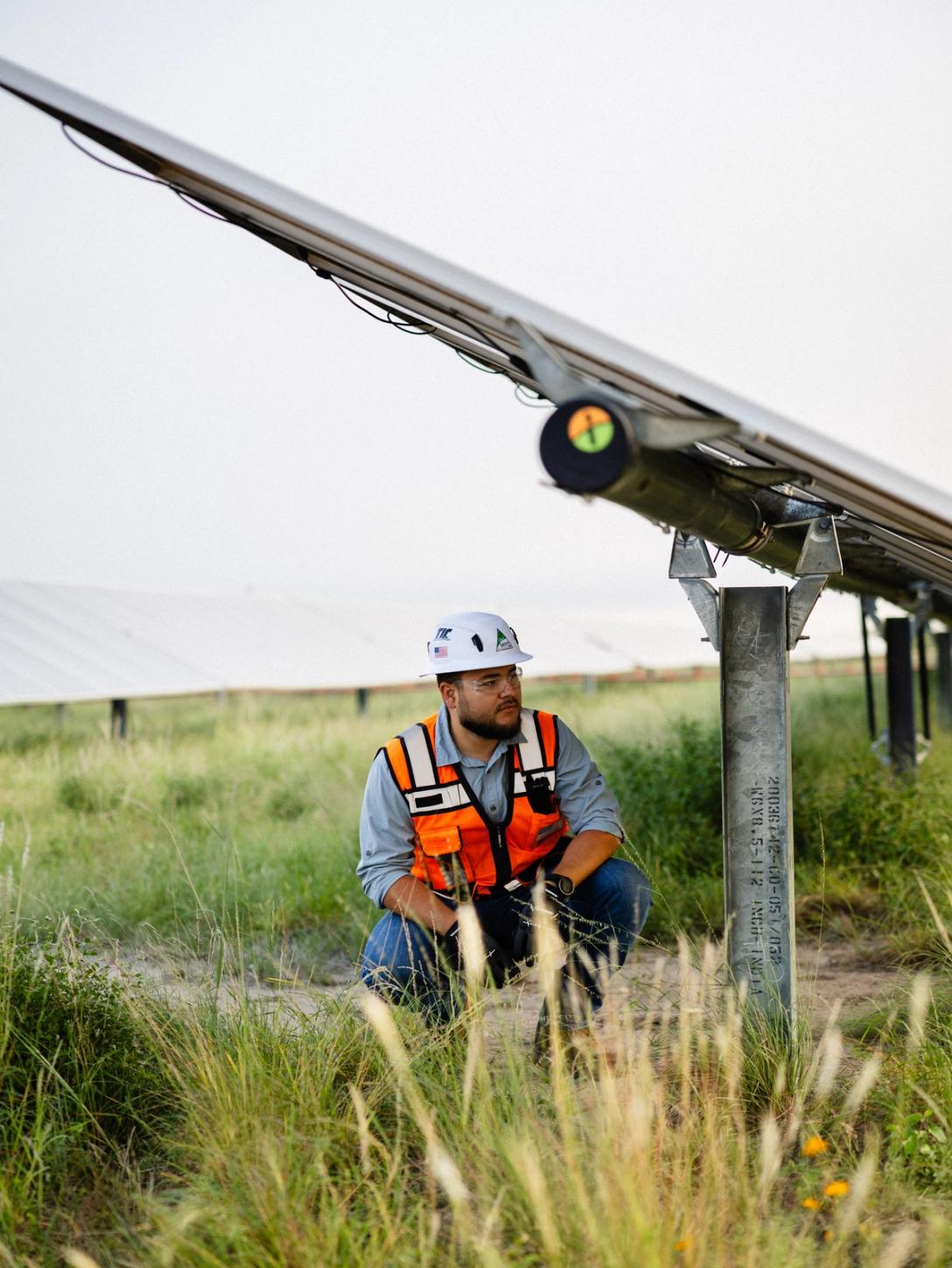 Power Ray O&M technicians on a solar site