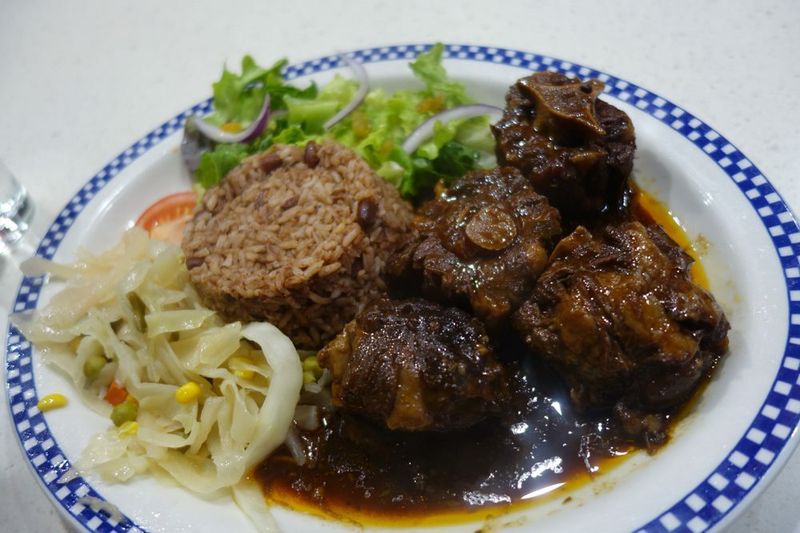 Jamaican Food, oxtail at The Islands in Crown Heights