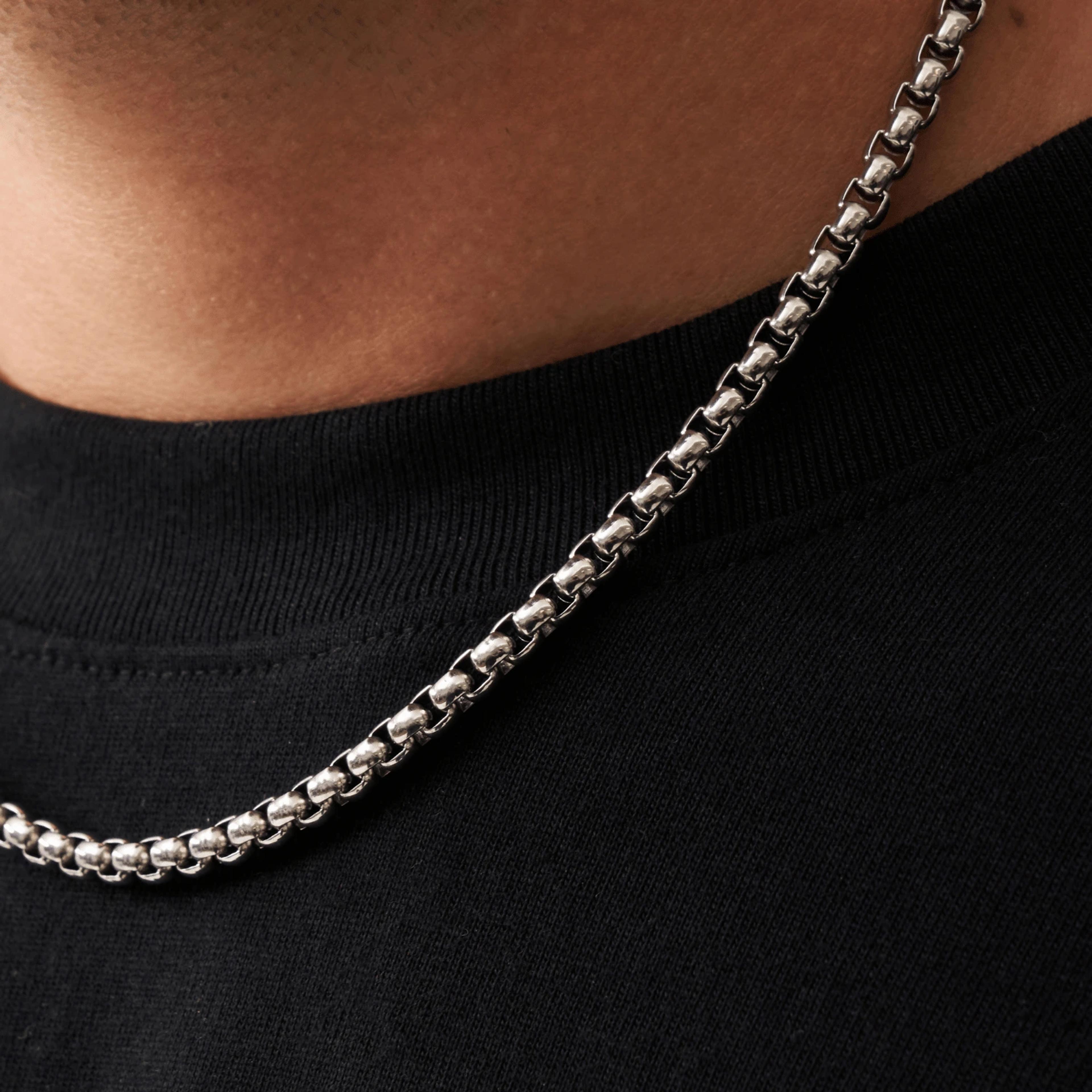 Regal Box Chain - (silver) 4