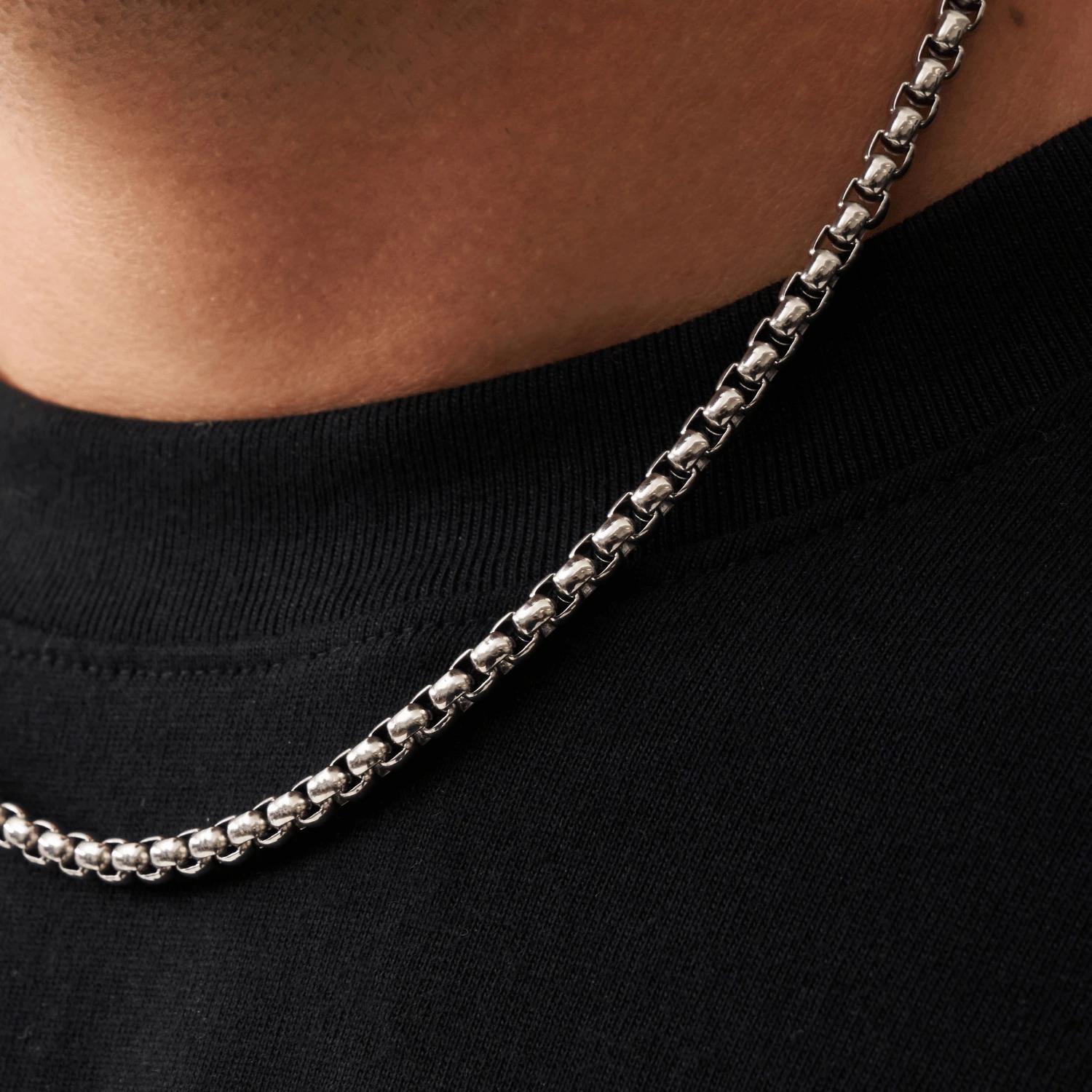 Regal Box Chain - (silver) 4