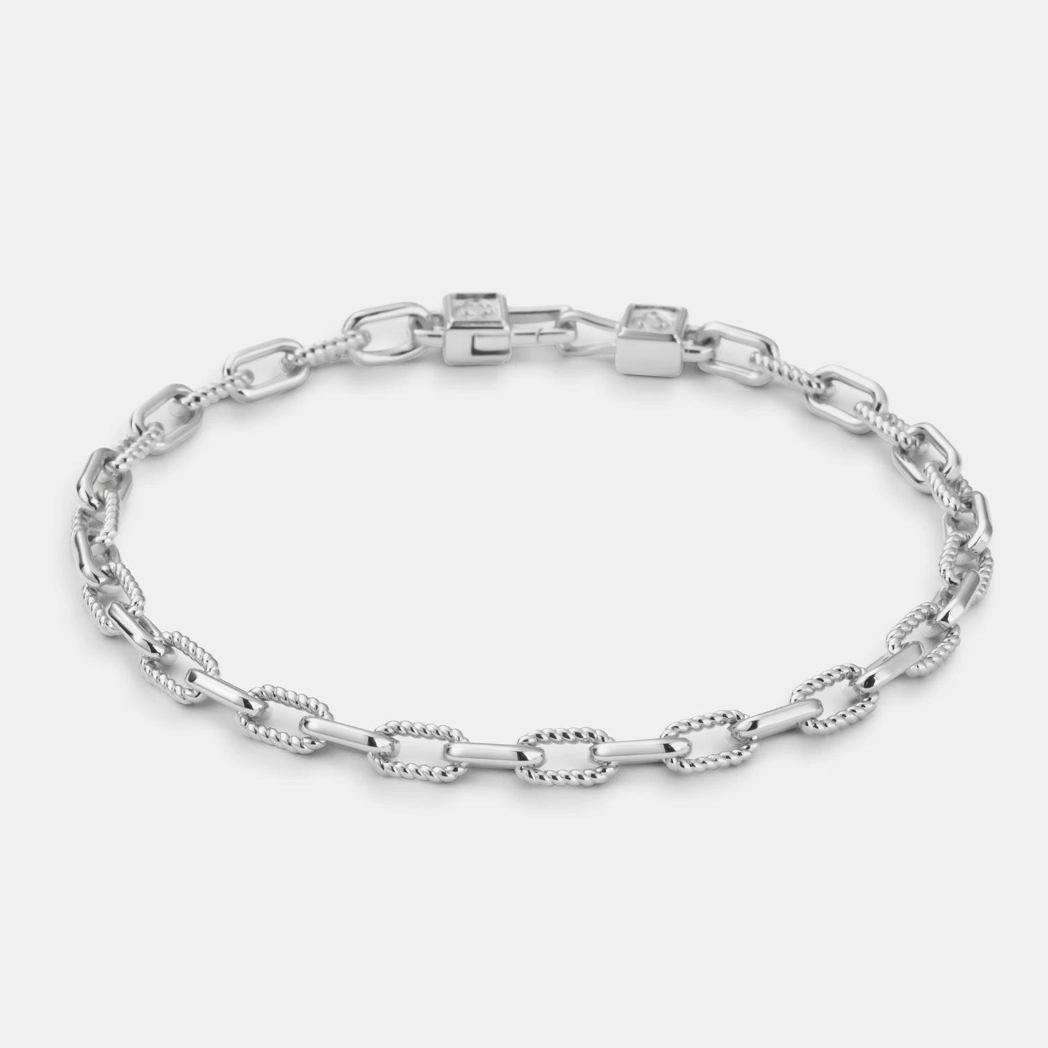 Chunky Link Bracelet - (silver)