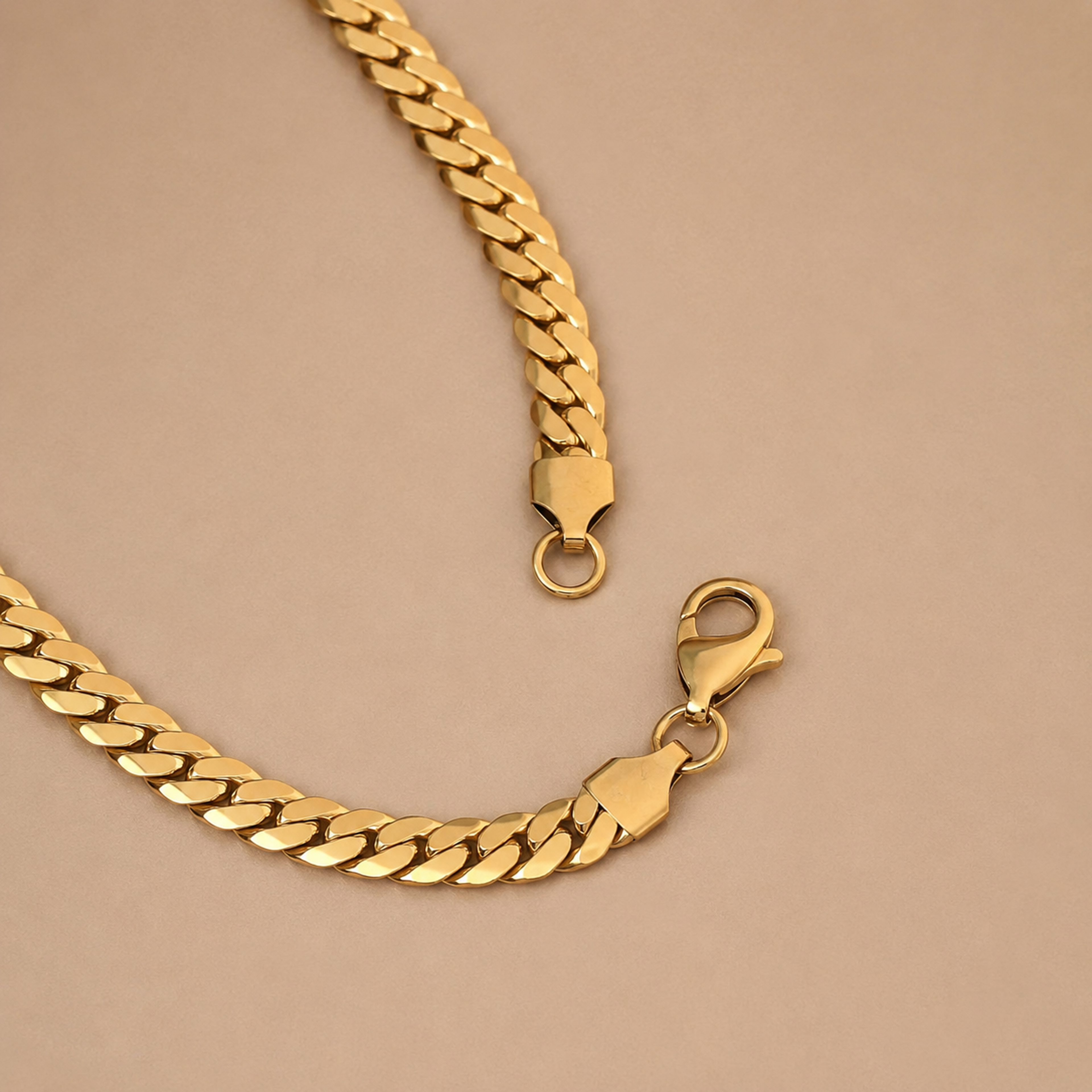 Spiral Gold Chain For Men  5