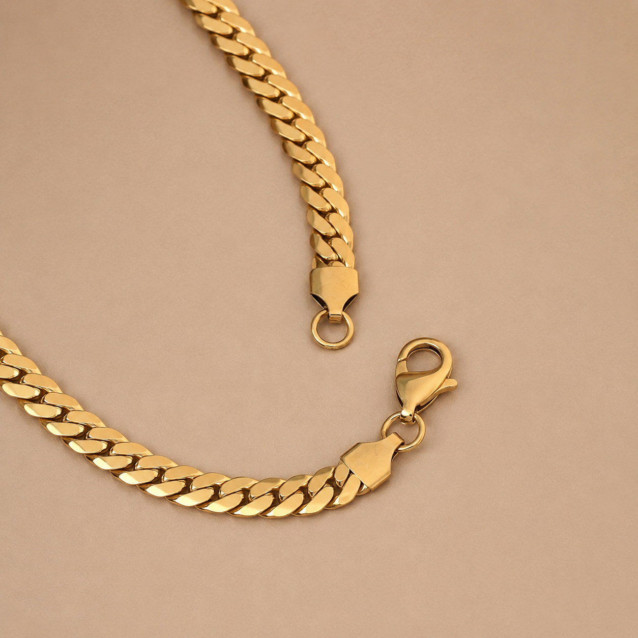 Spiral Gold Chain For Men 5