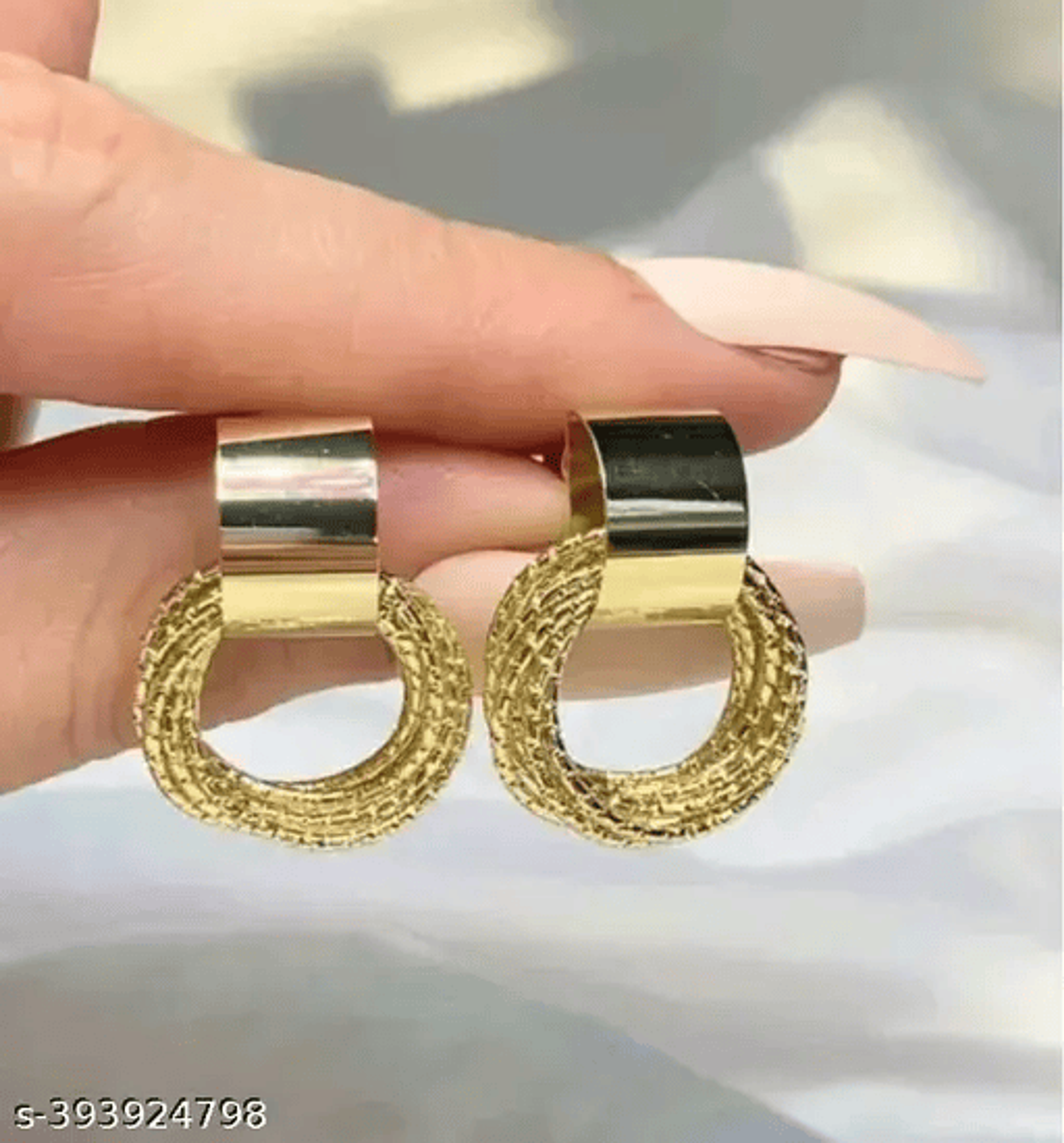 Twisted Hoop Earrings alternate view