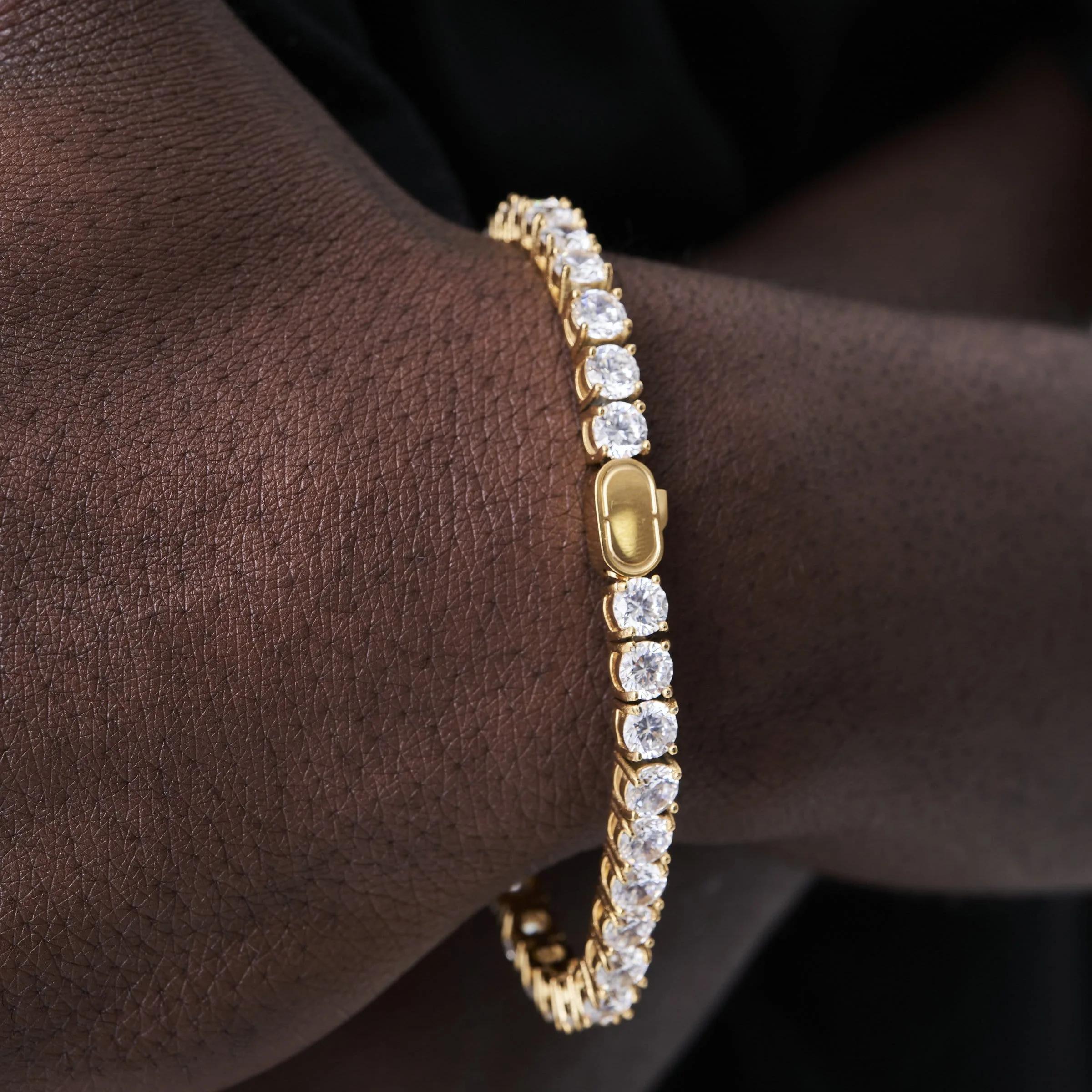 Radiant Tennis Bracelet - (gold) 3