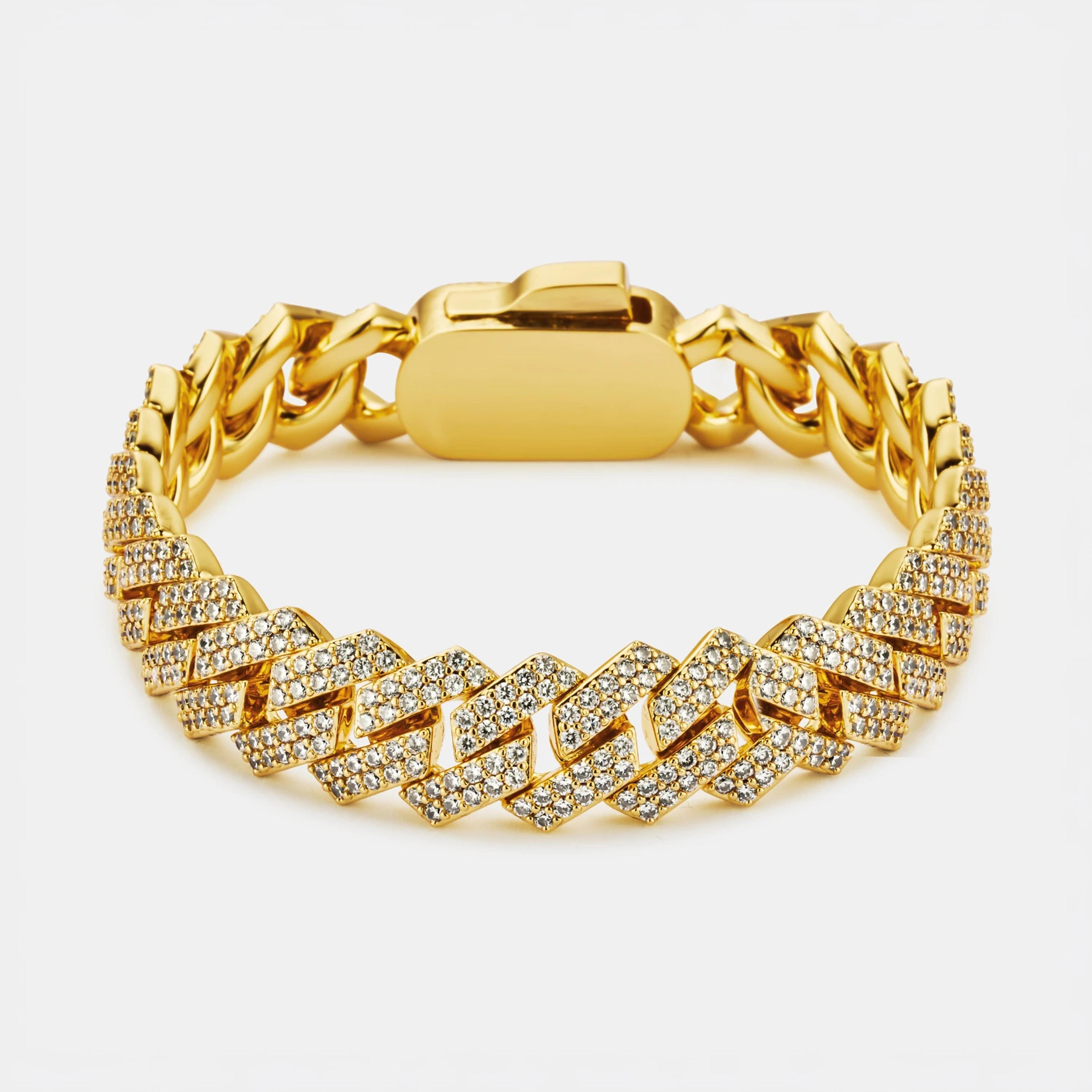 Glimmer Cuban Bracelet - (gold) 1