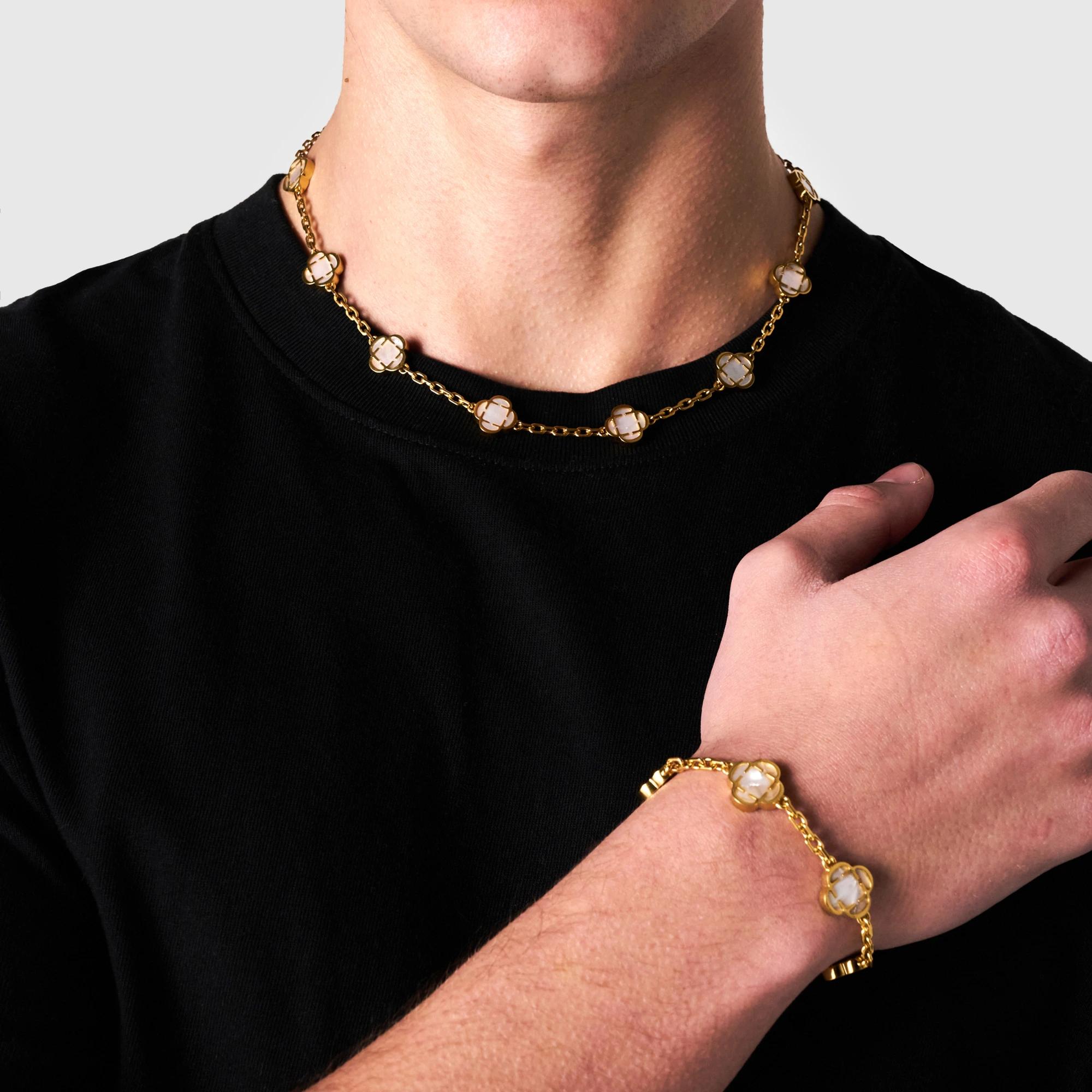 Azure Bloom Chain - White 7