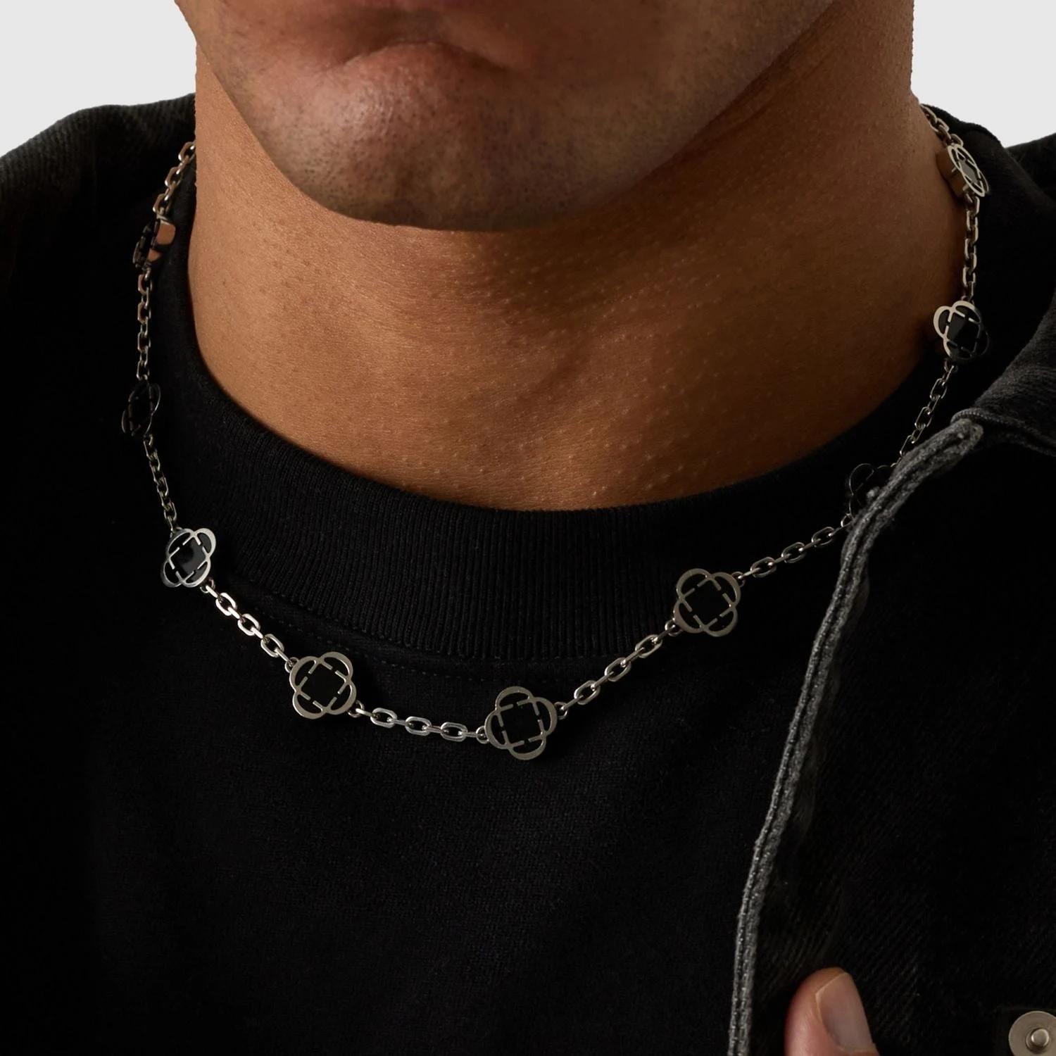 Azure Clover Chain - Black 6