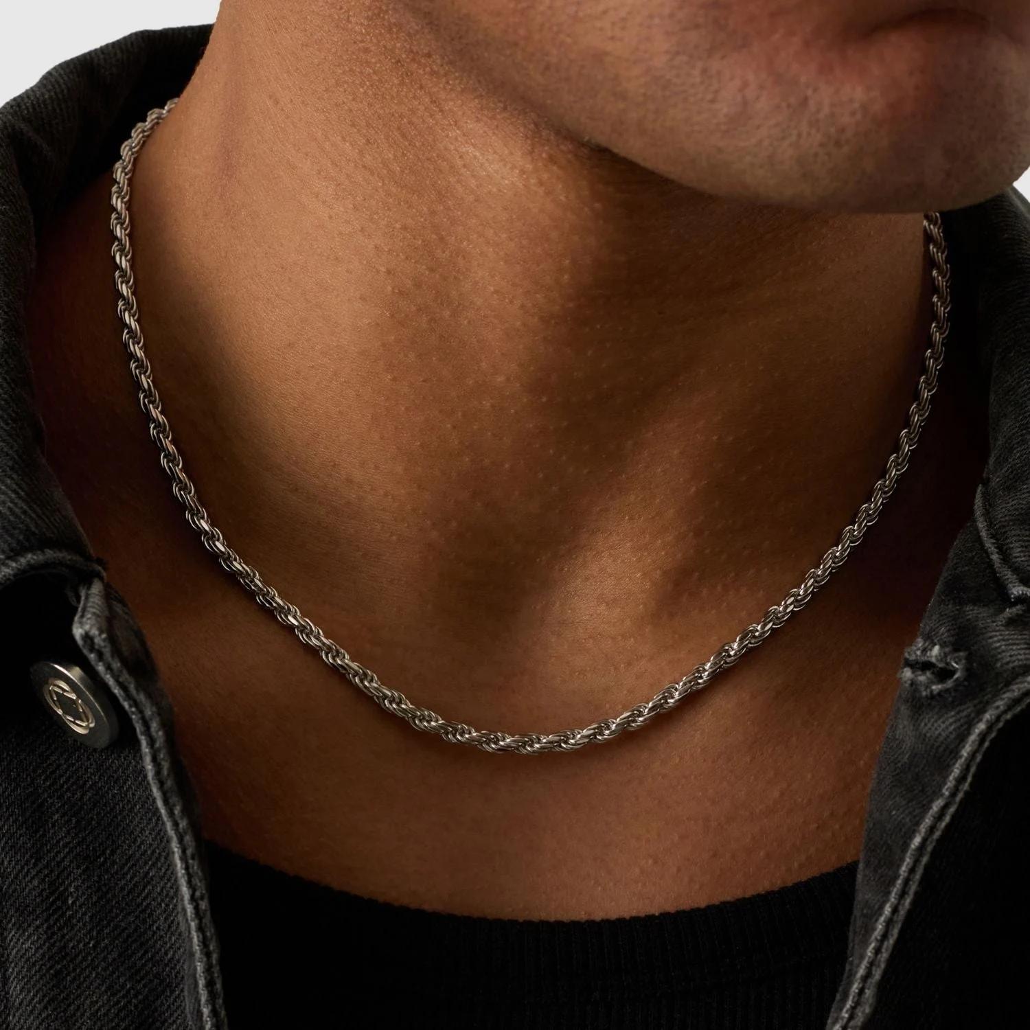 Gold Rope Chain - (silver) 5