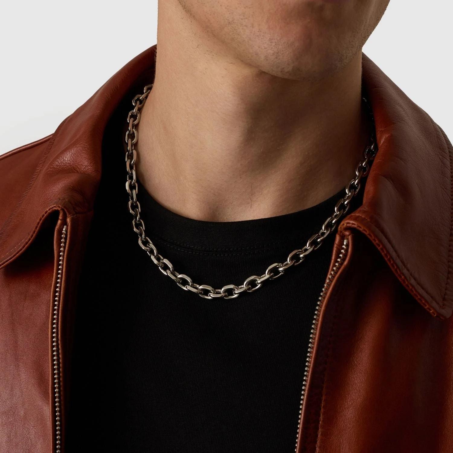 Golden Link Chain - (silver) 3