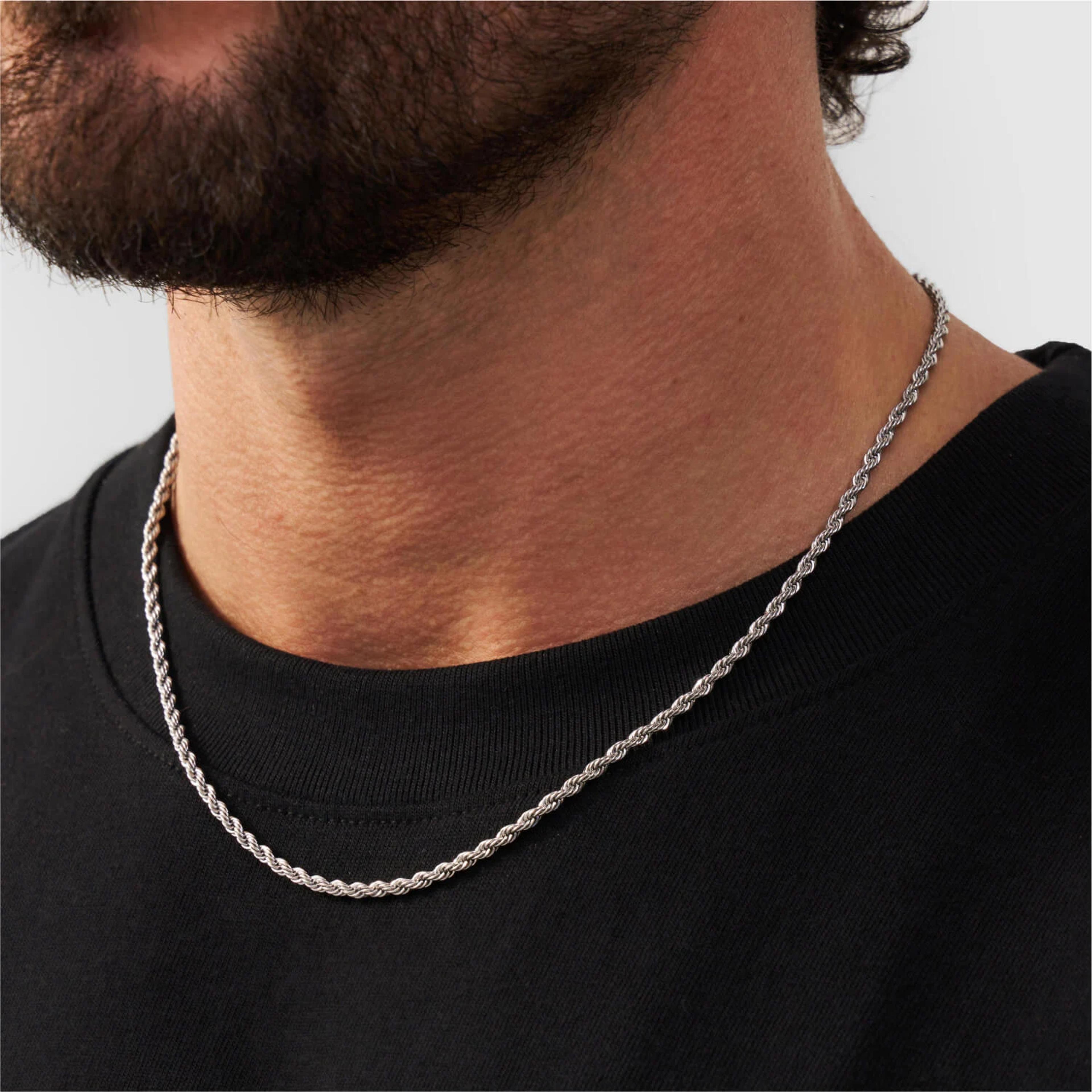Golden Rope Chain - (silver) 3