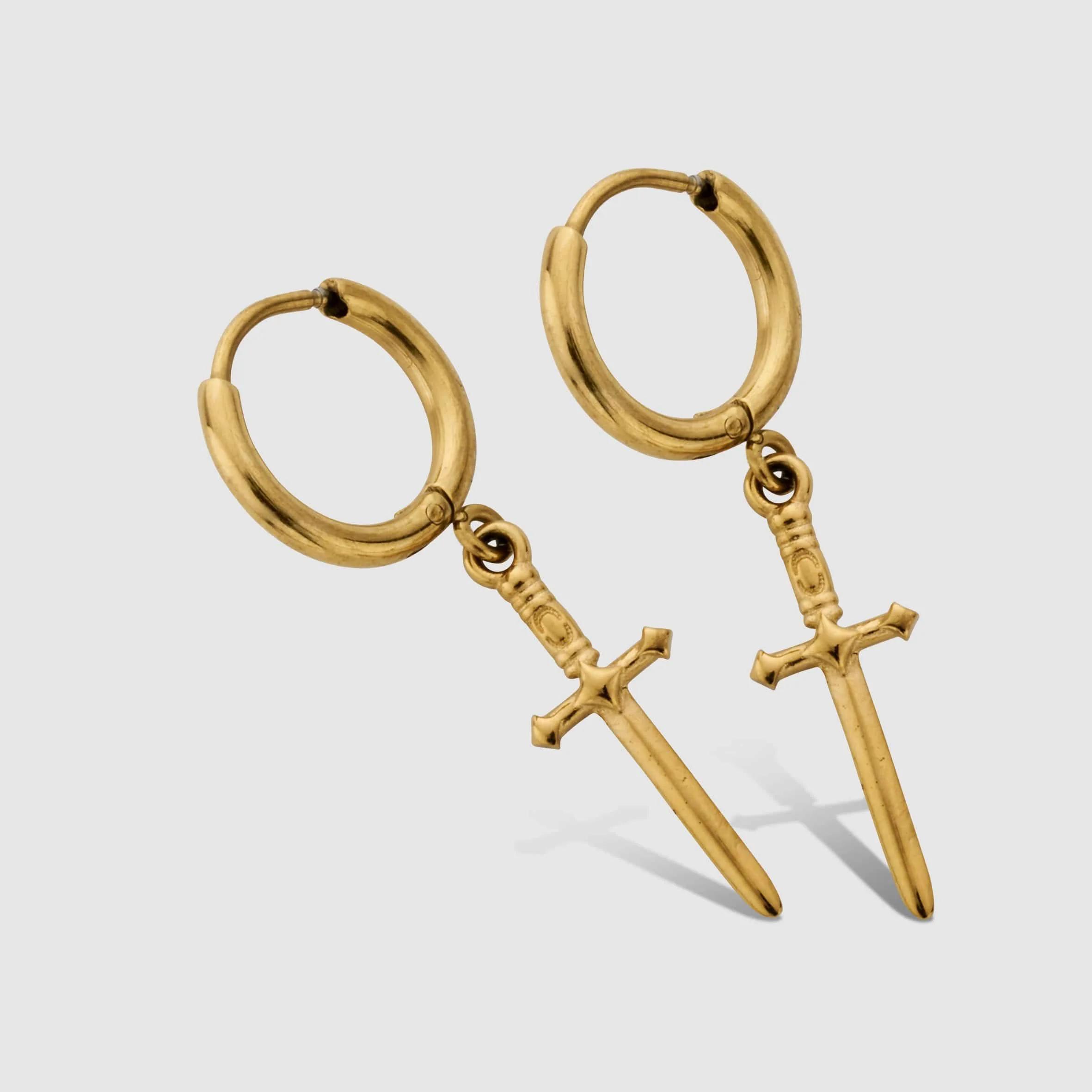 Warrior Sword Hoops - (gold) 2
