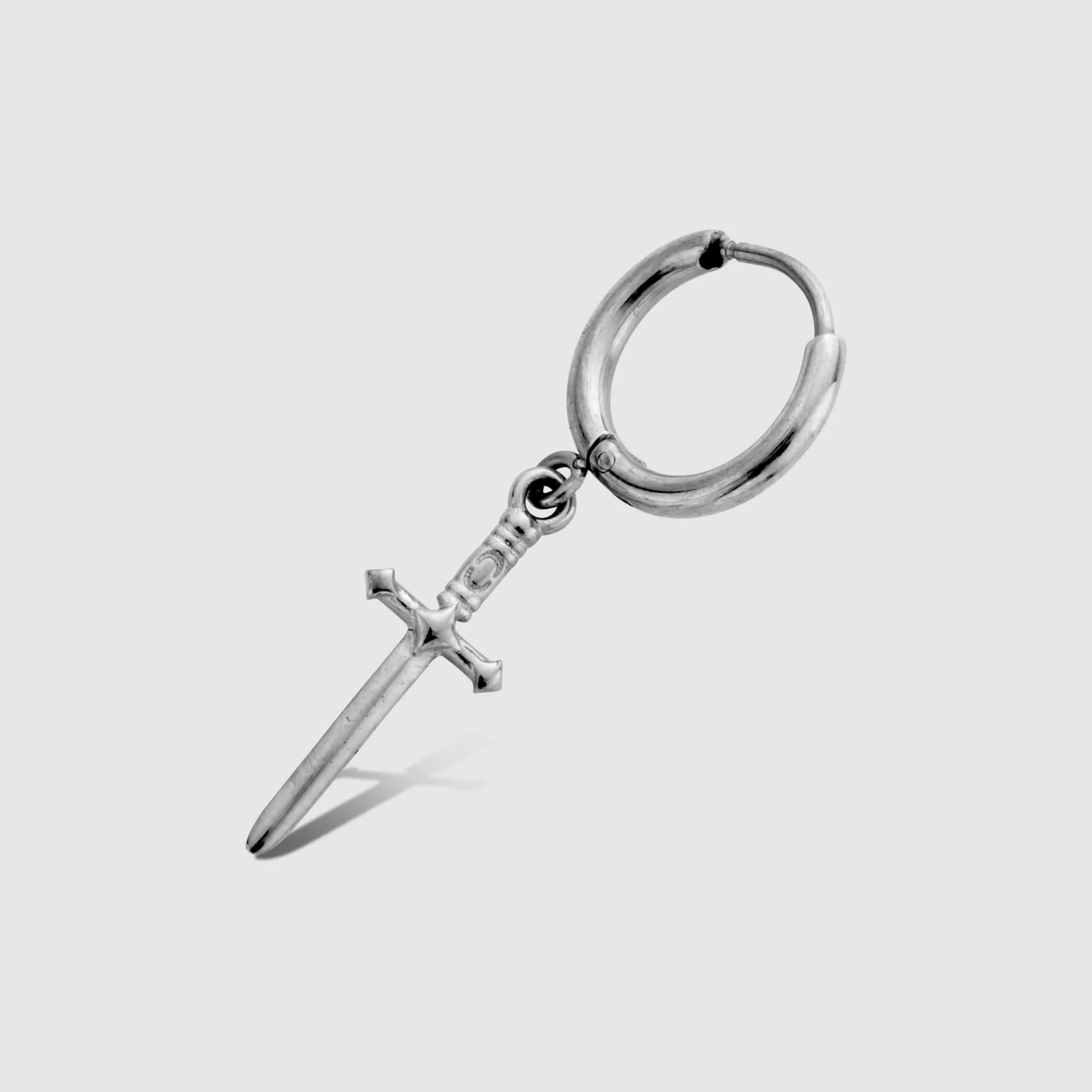 Warrior Sword Hoops - (silver) 1