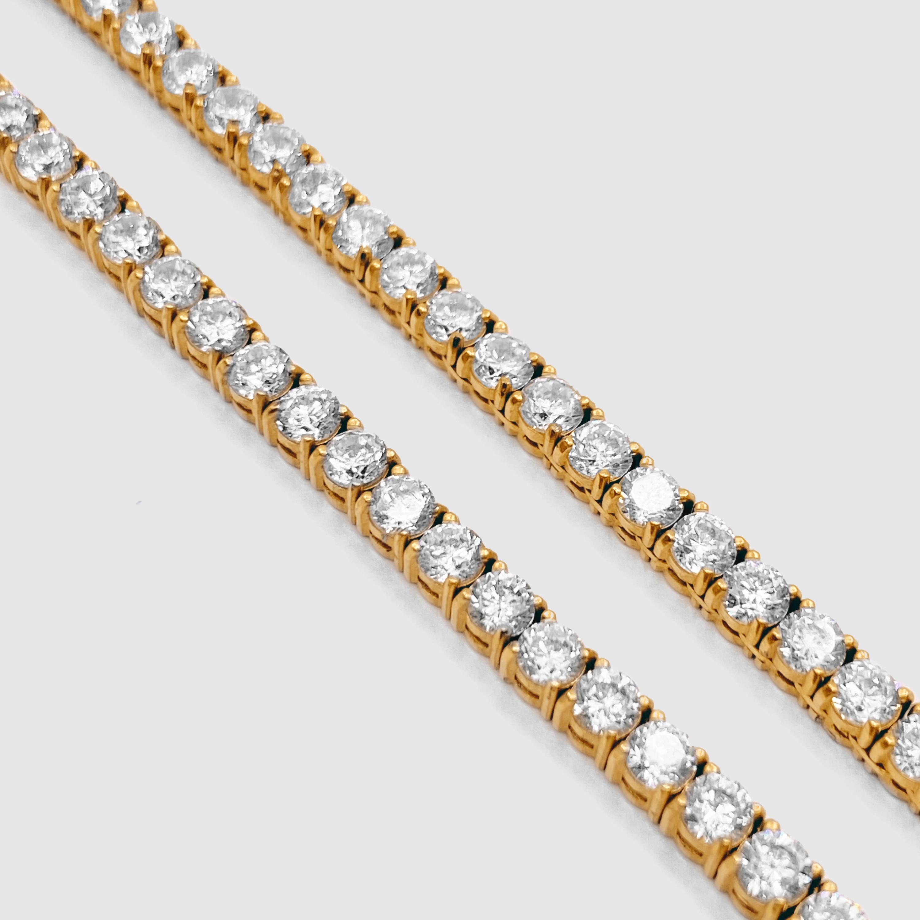 Sparkle Tennis Chain - (gold) 3