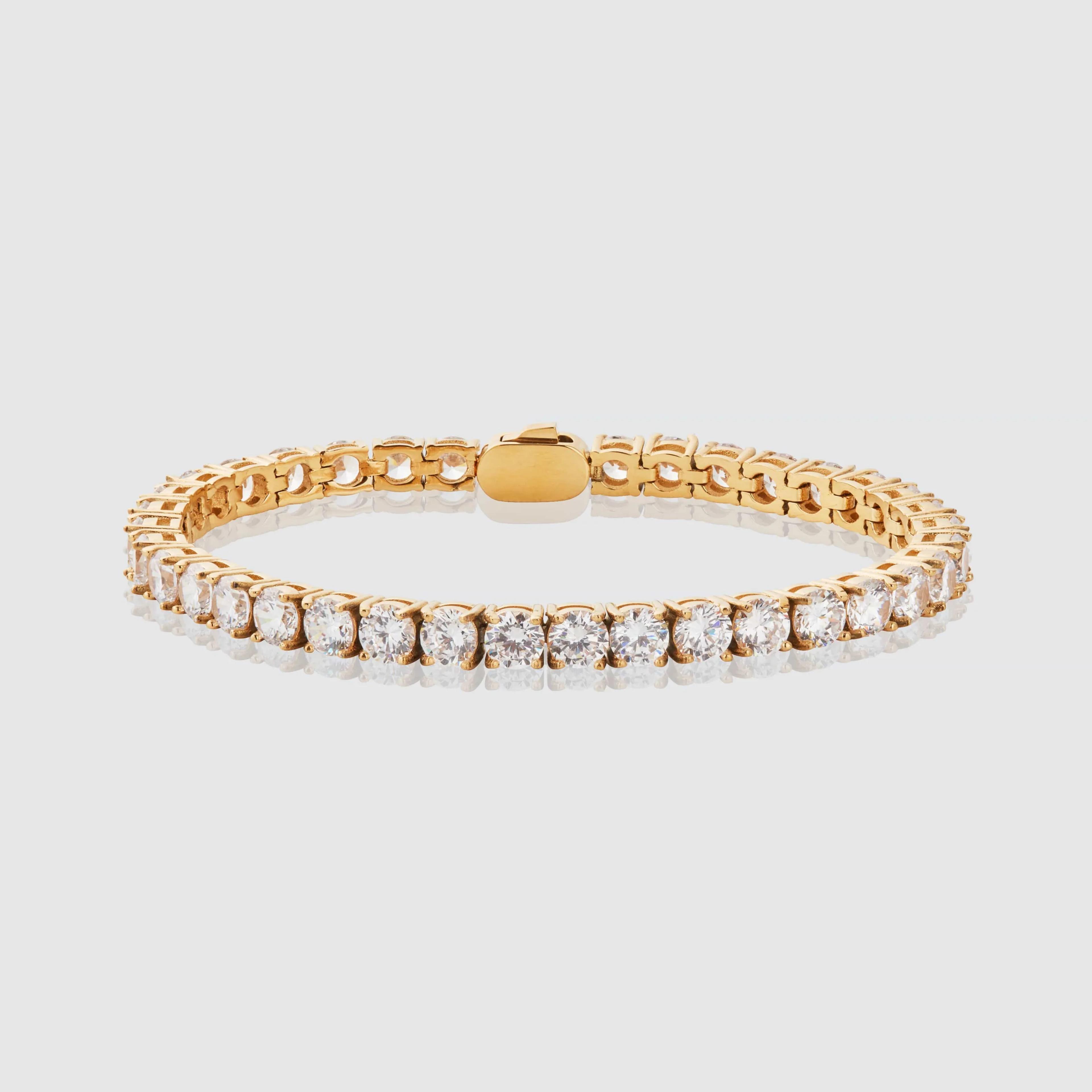 Radiant Tennis Bracelet - (gold) 4