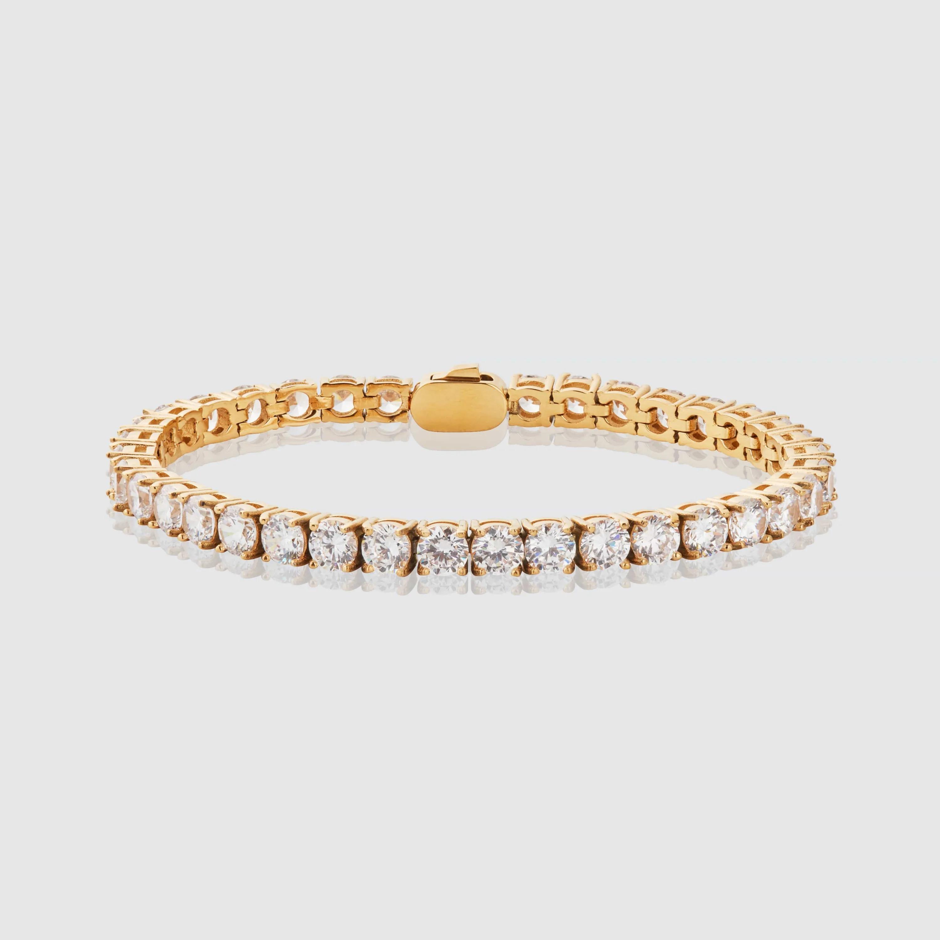 Radiant Tennis Bracelet - (gold) 4