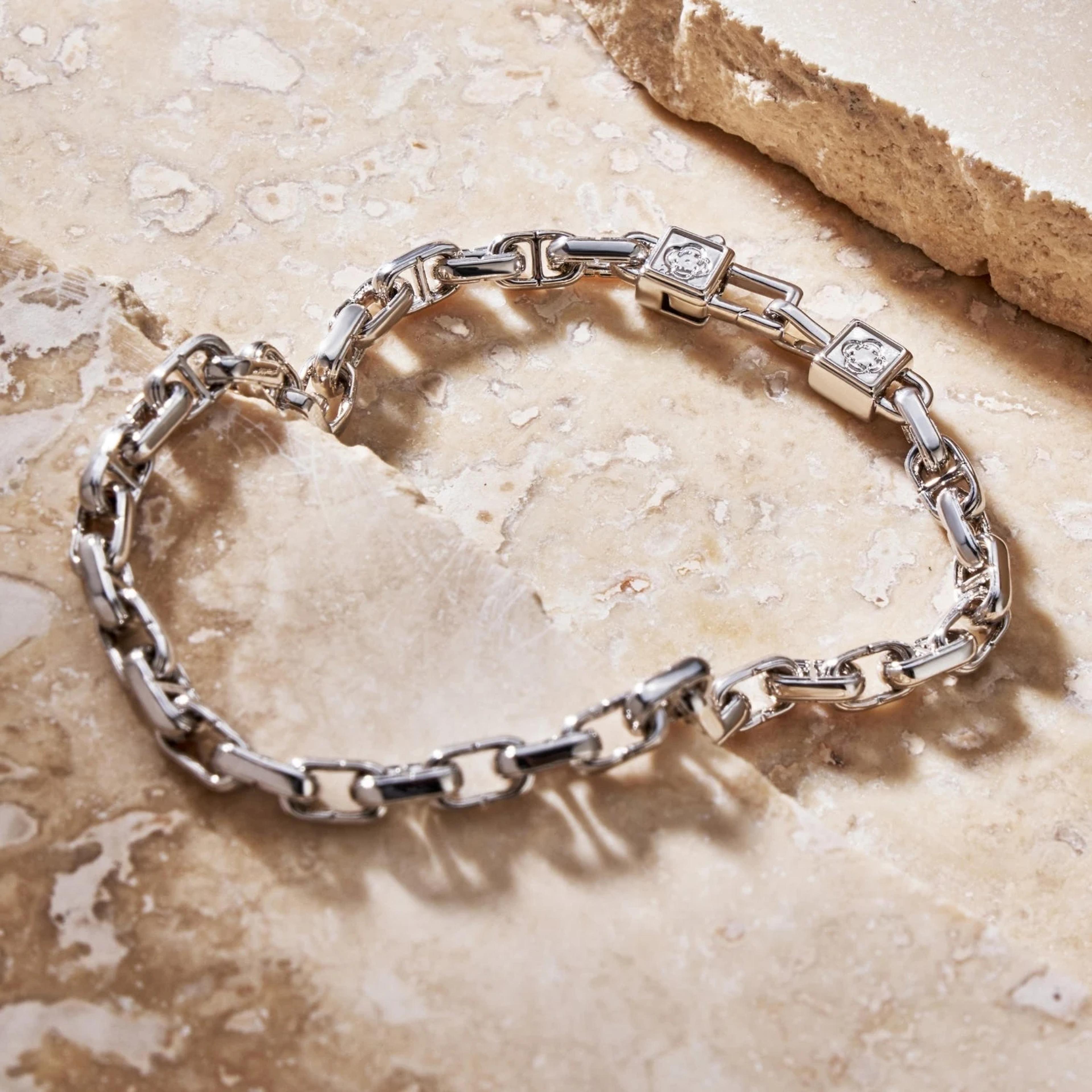 Regal Link Bracelet - (silver) 4