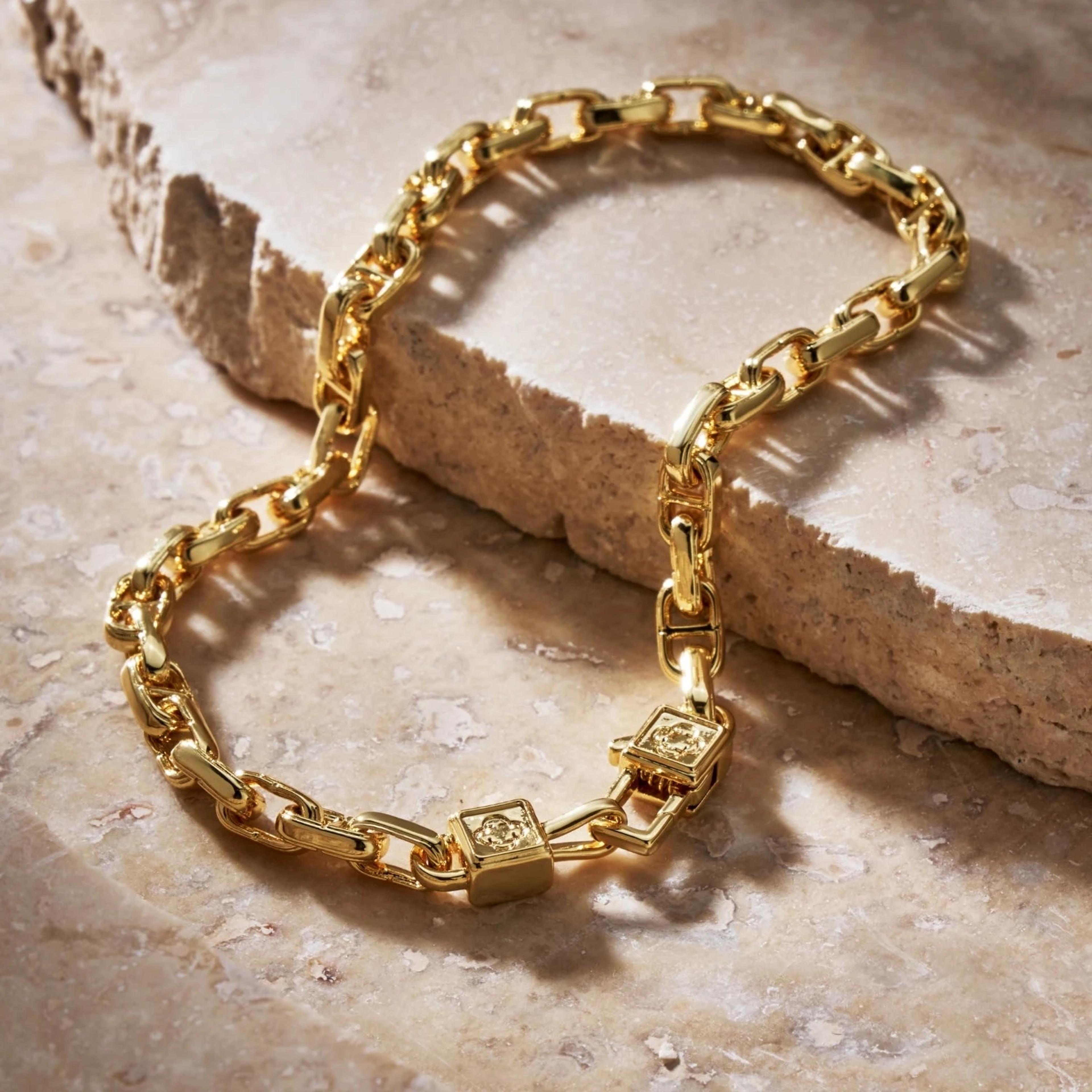 Regal Link Bracelet - (gold) 4