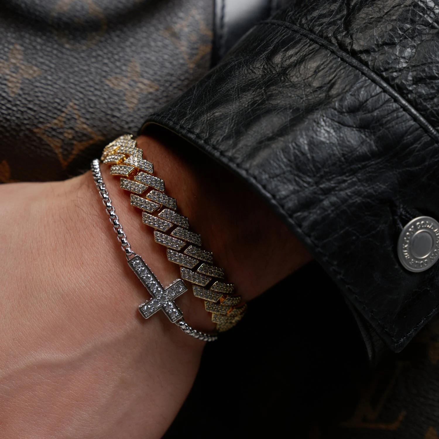 Glimmer Cuban Bracelet - (gold) 5