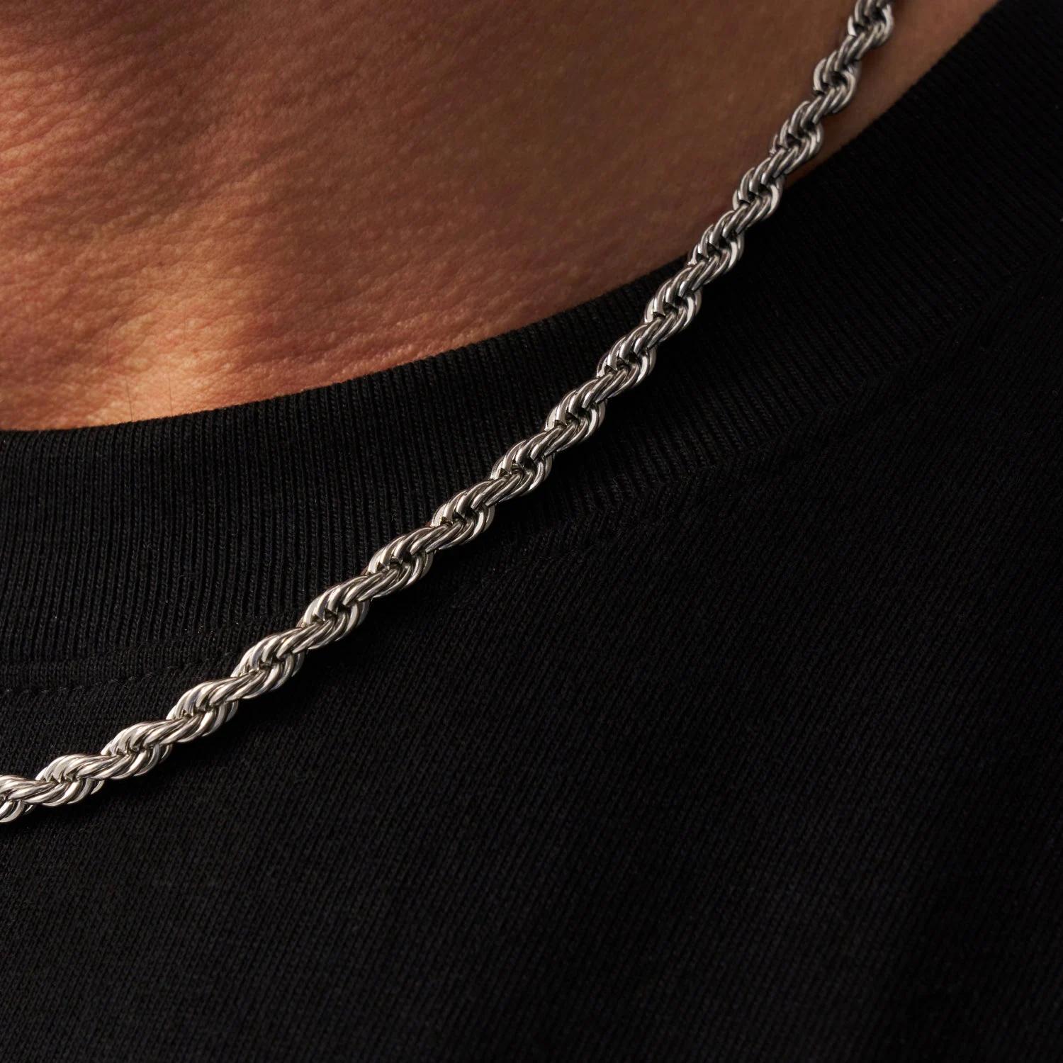 Gold Rope Chain - (silver) 7