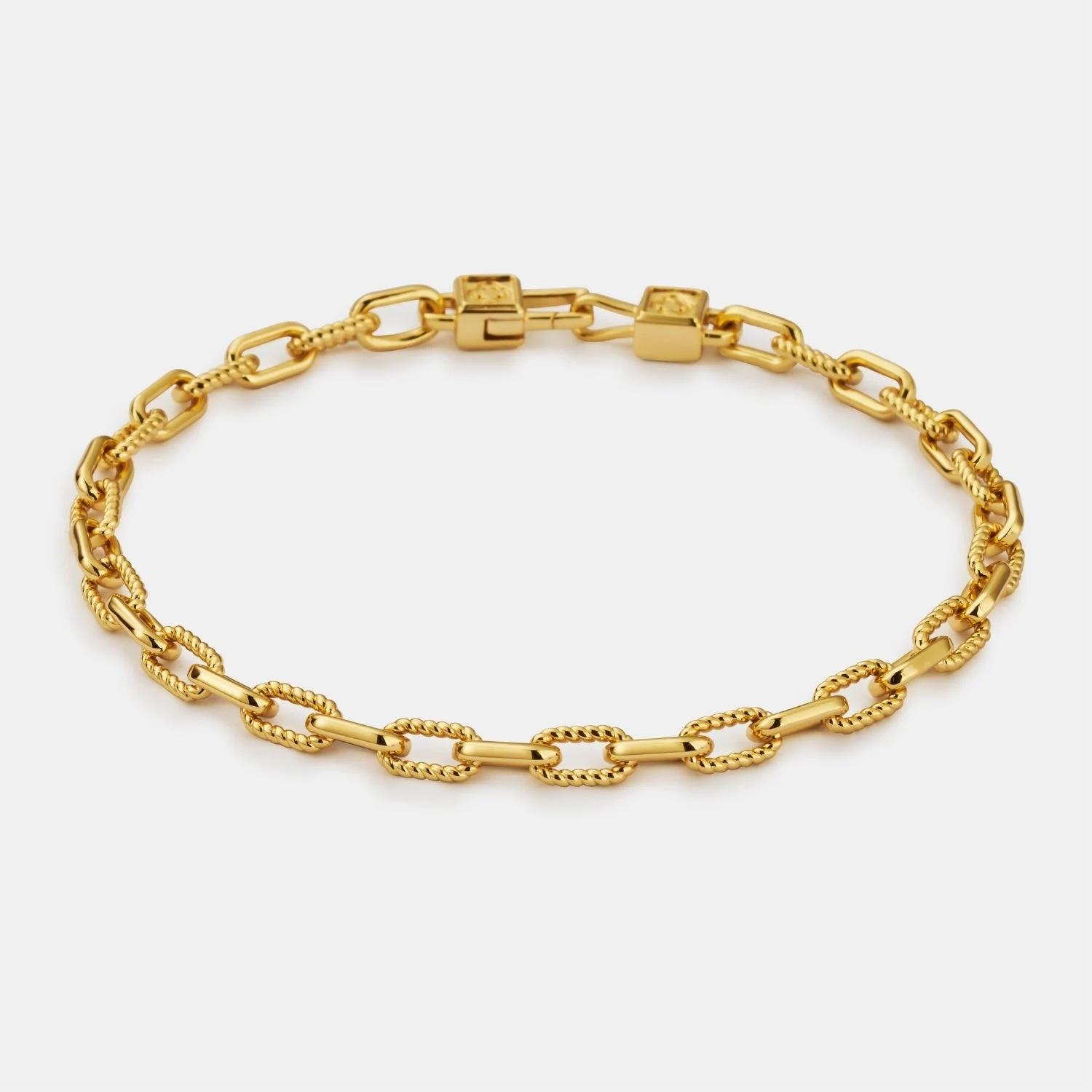 Chunky Link Bracelet - (gold)