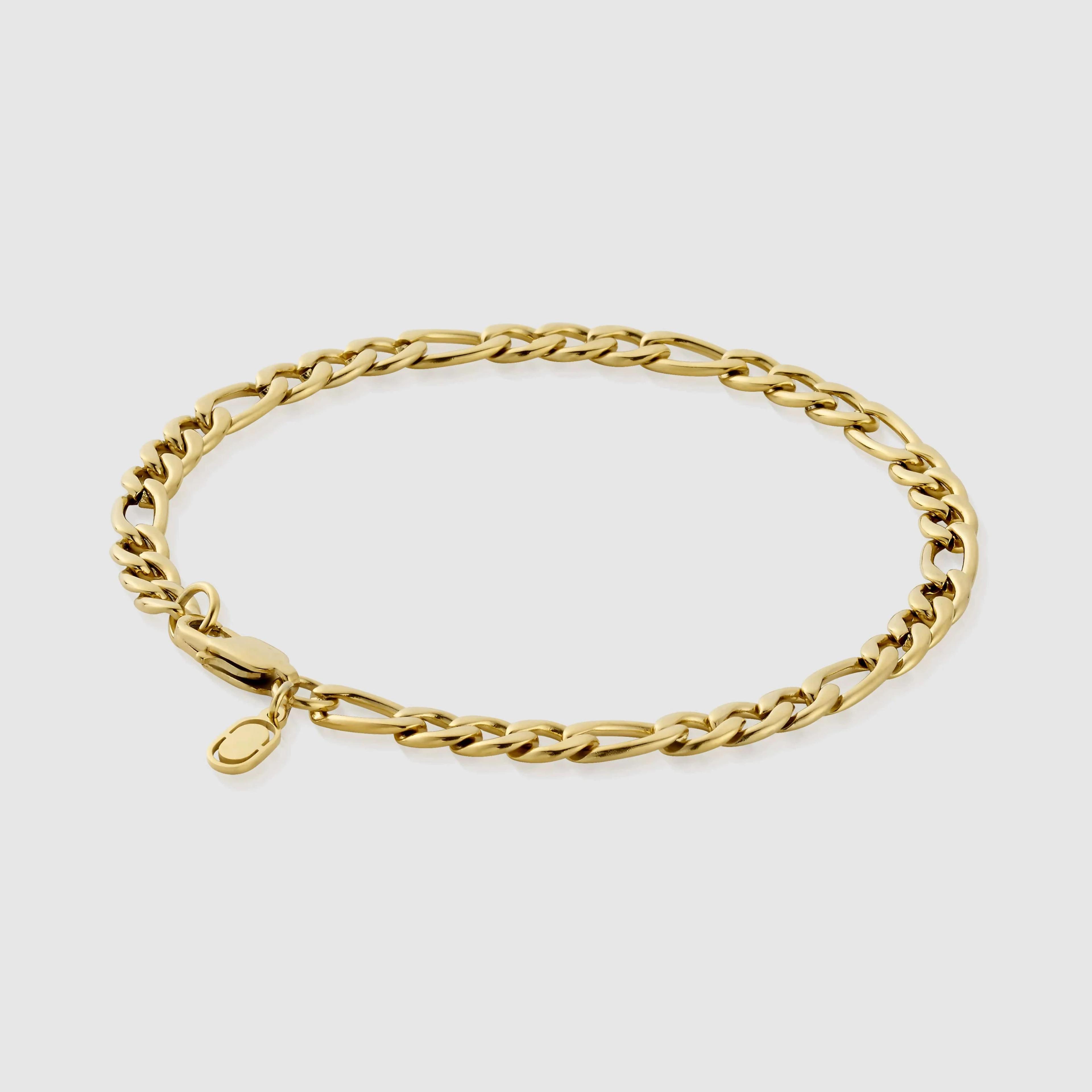 Gold Figaro Bracelet 1