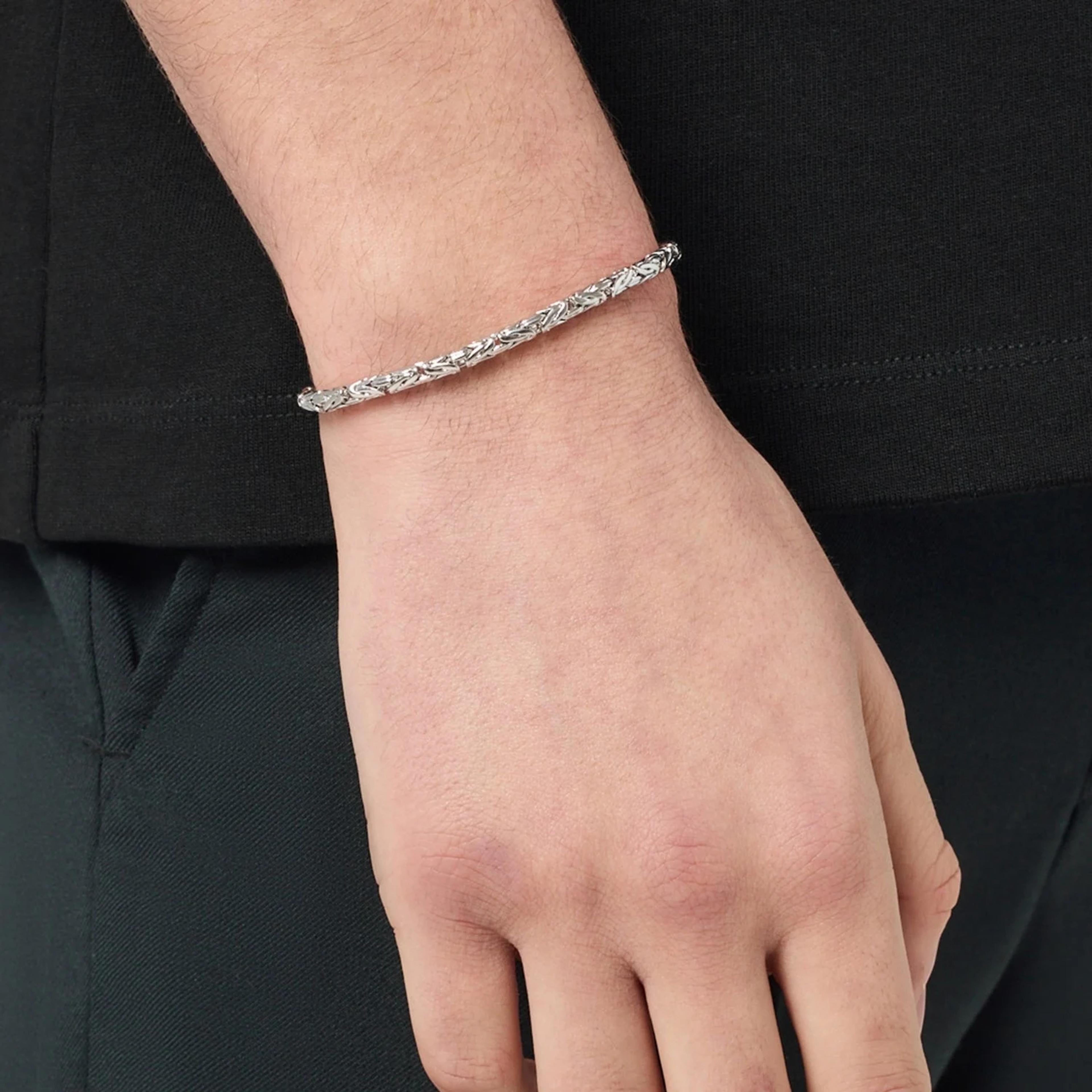 Regal King Chain Bracelet - (silver) 2