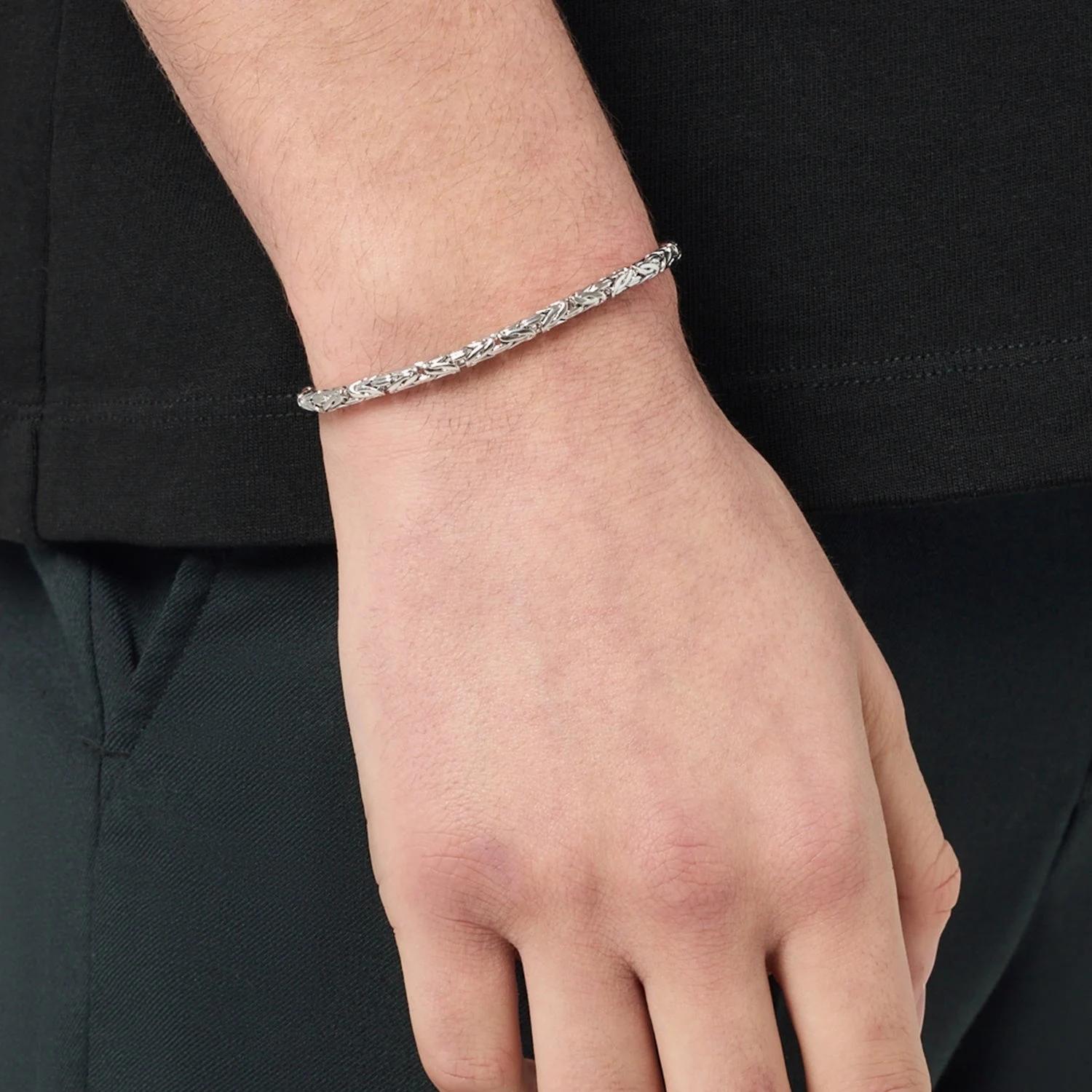 Regal King Chain Bracelet - (silver) 2