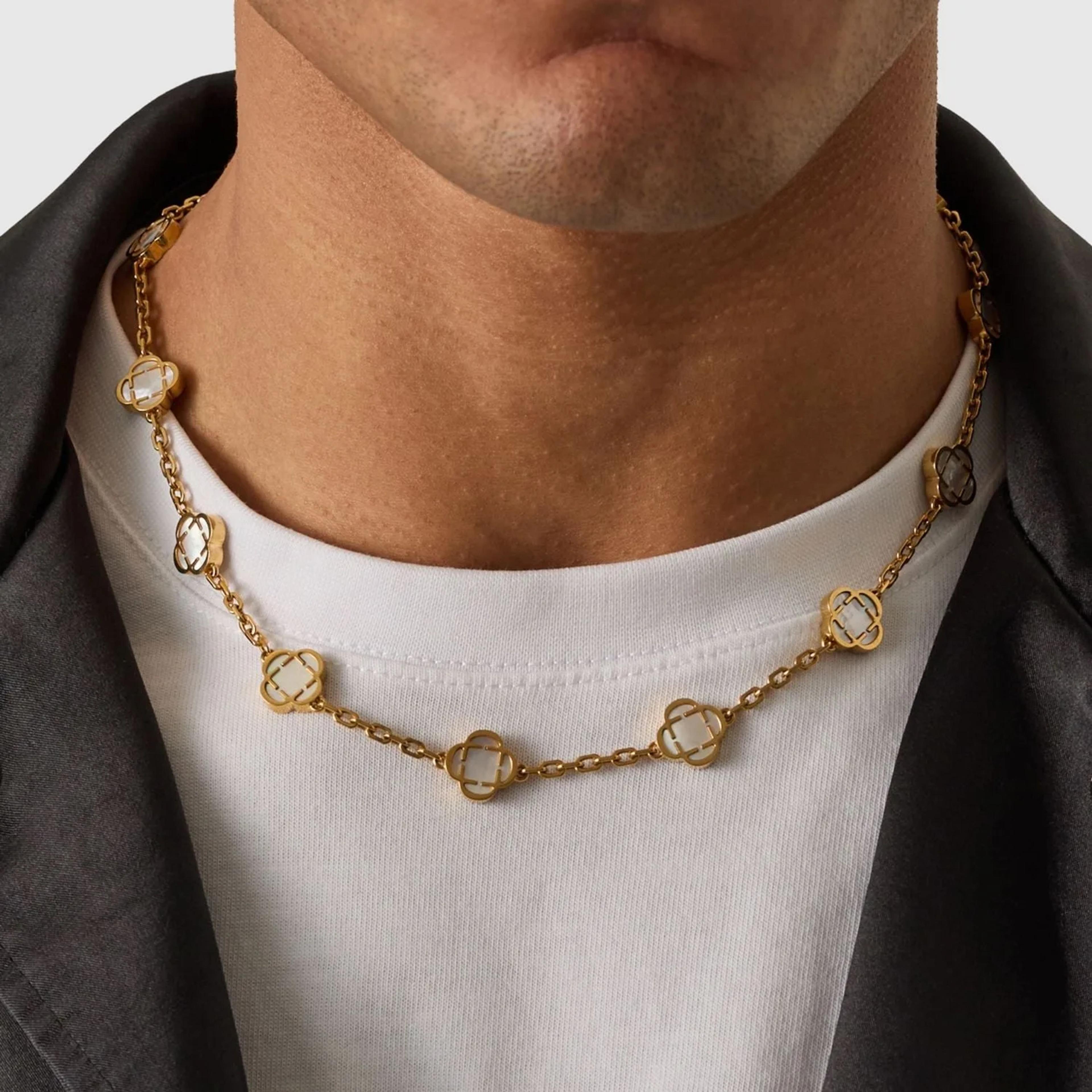 Azure Bloom Chain - White 4