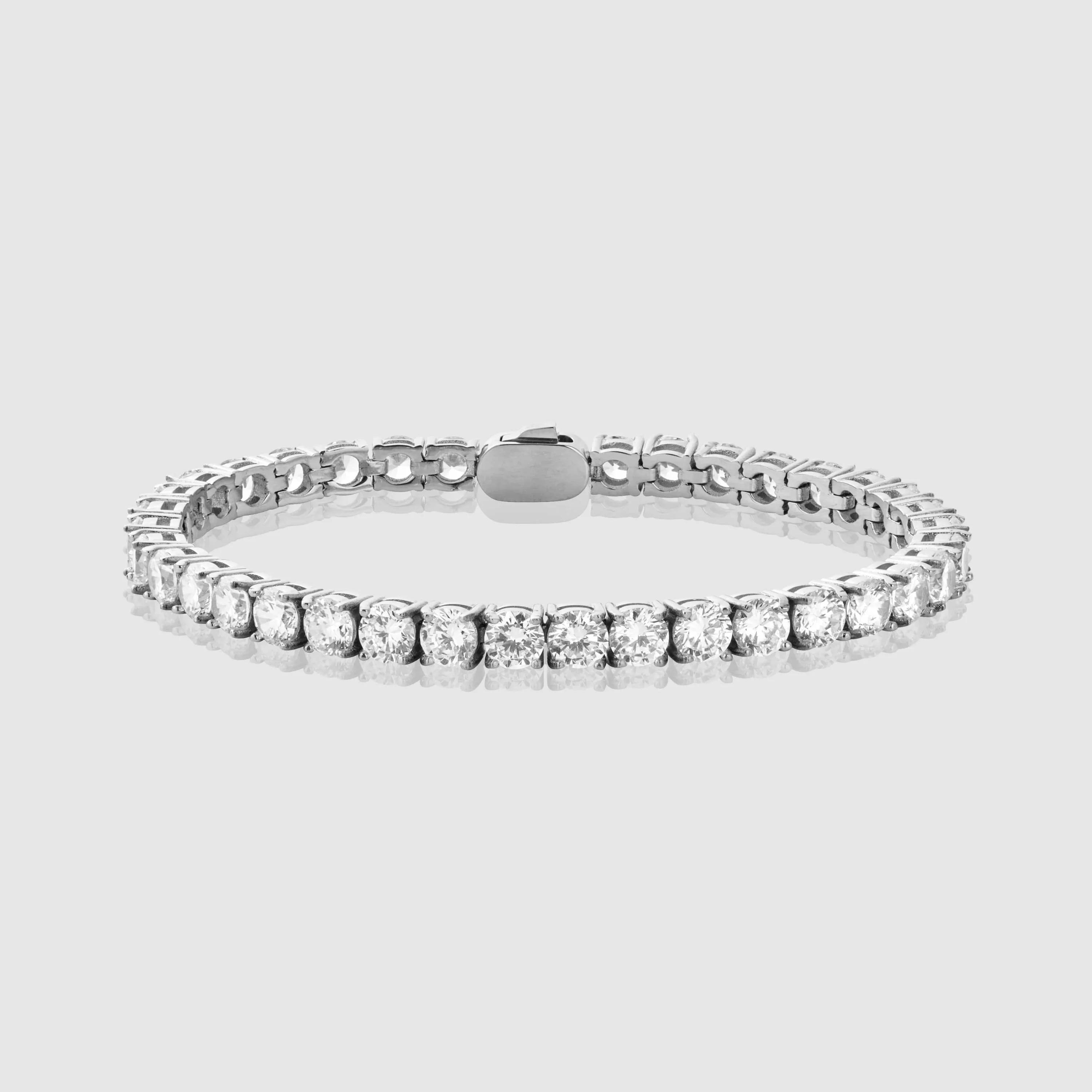 Radiant Tennis Bracelet - (silver) 4